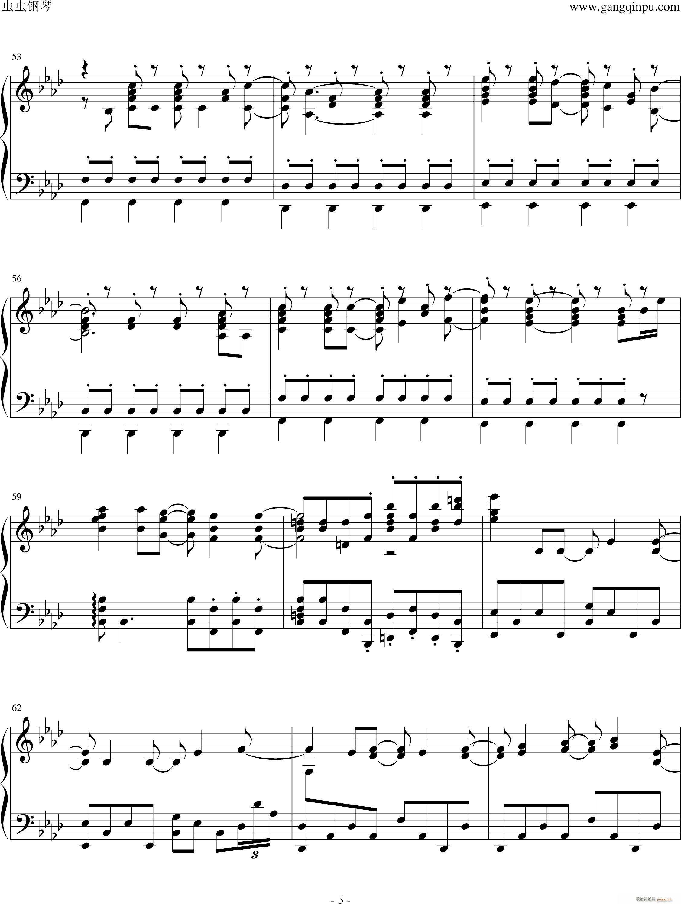 Frozen Let It Go(钢琴谱)5