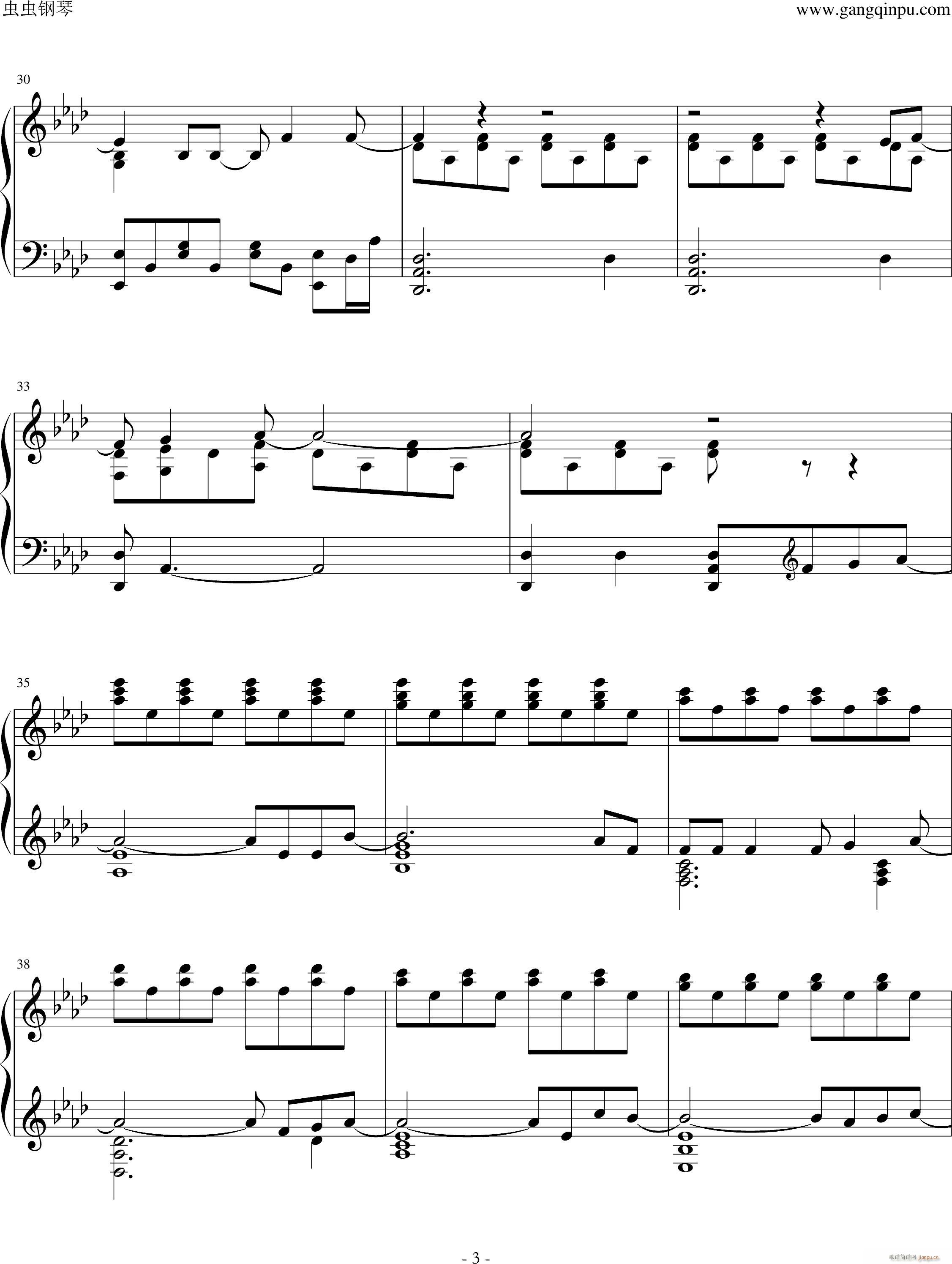 Frozen Let It Go(钢琴谱)3