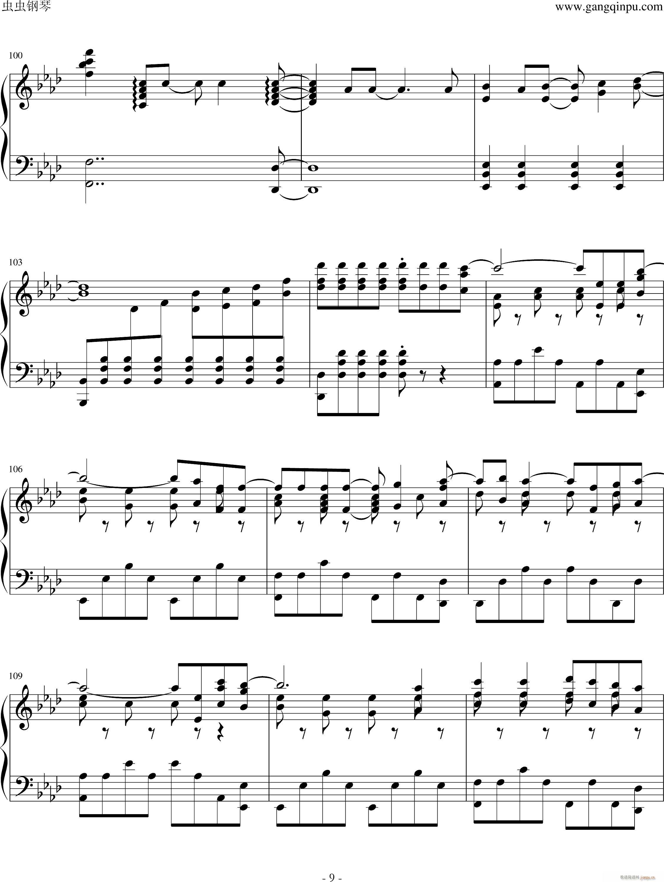 Frozen Let It Go(钢琴谱)9