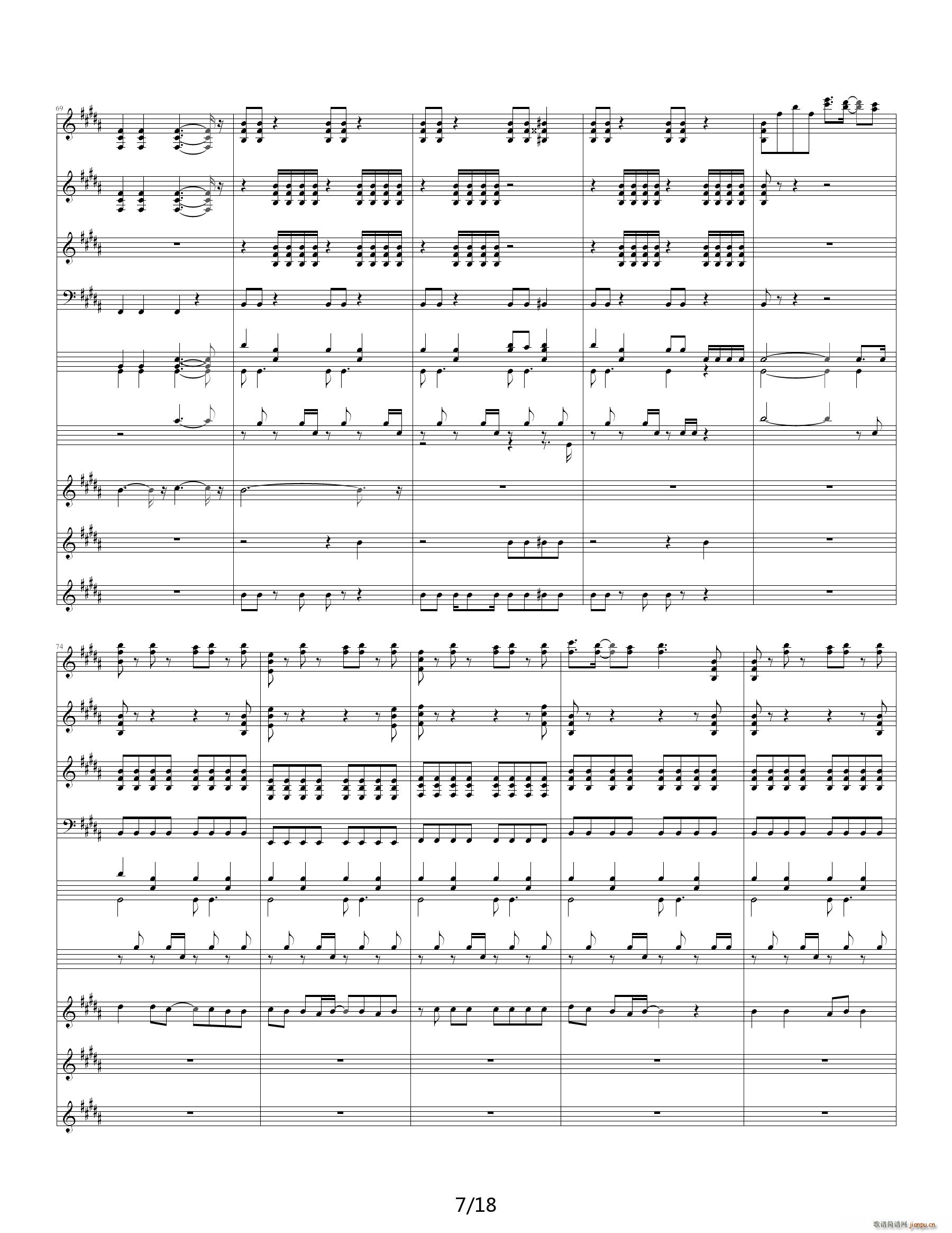 火影GO(钢琴谱)7