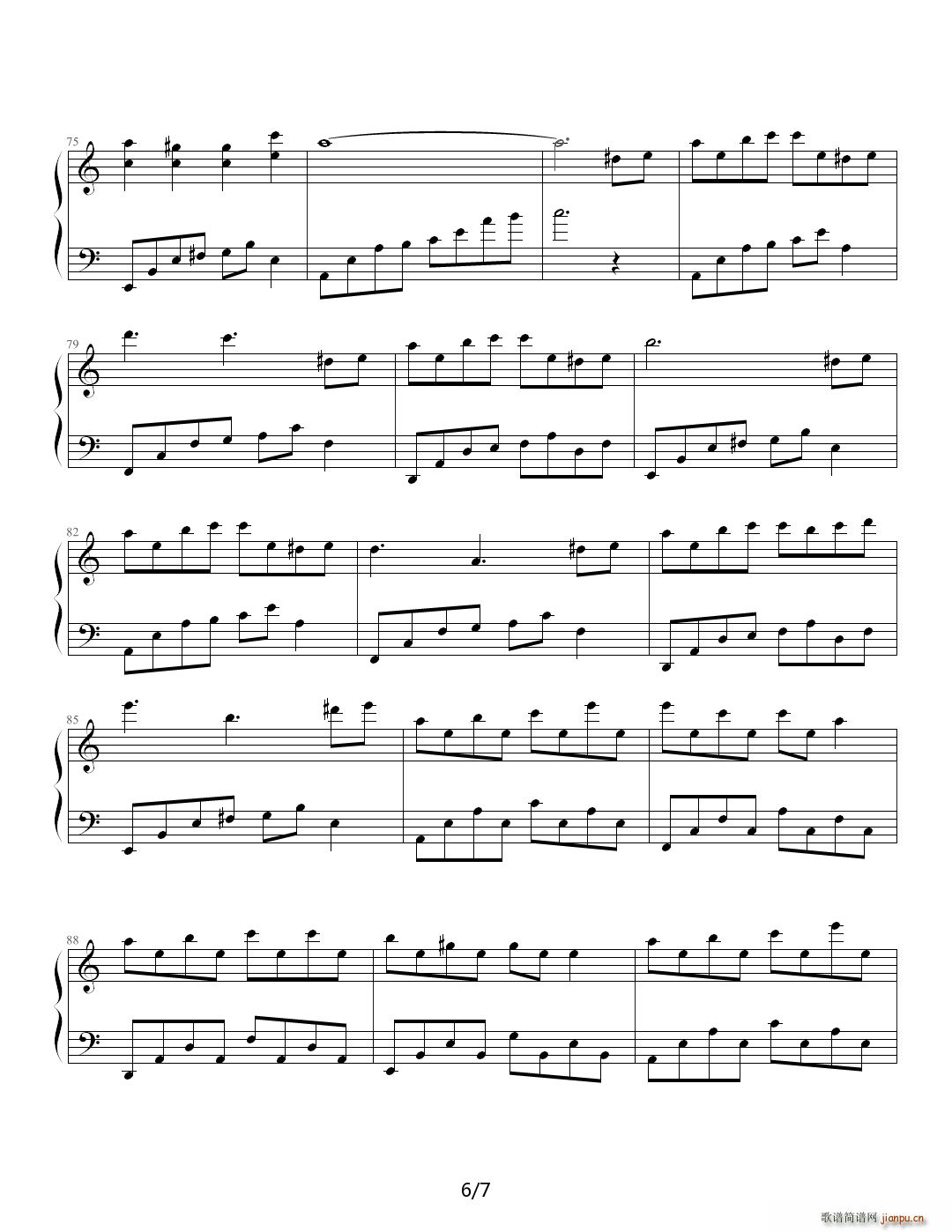 窥灯之鼠 C调(钢琴谱)6