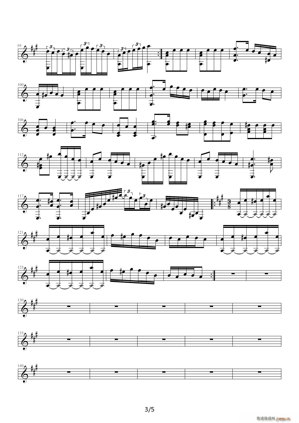 俄罗斯主题与变奏 A调(钢琴谱)3