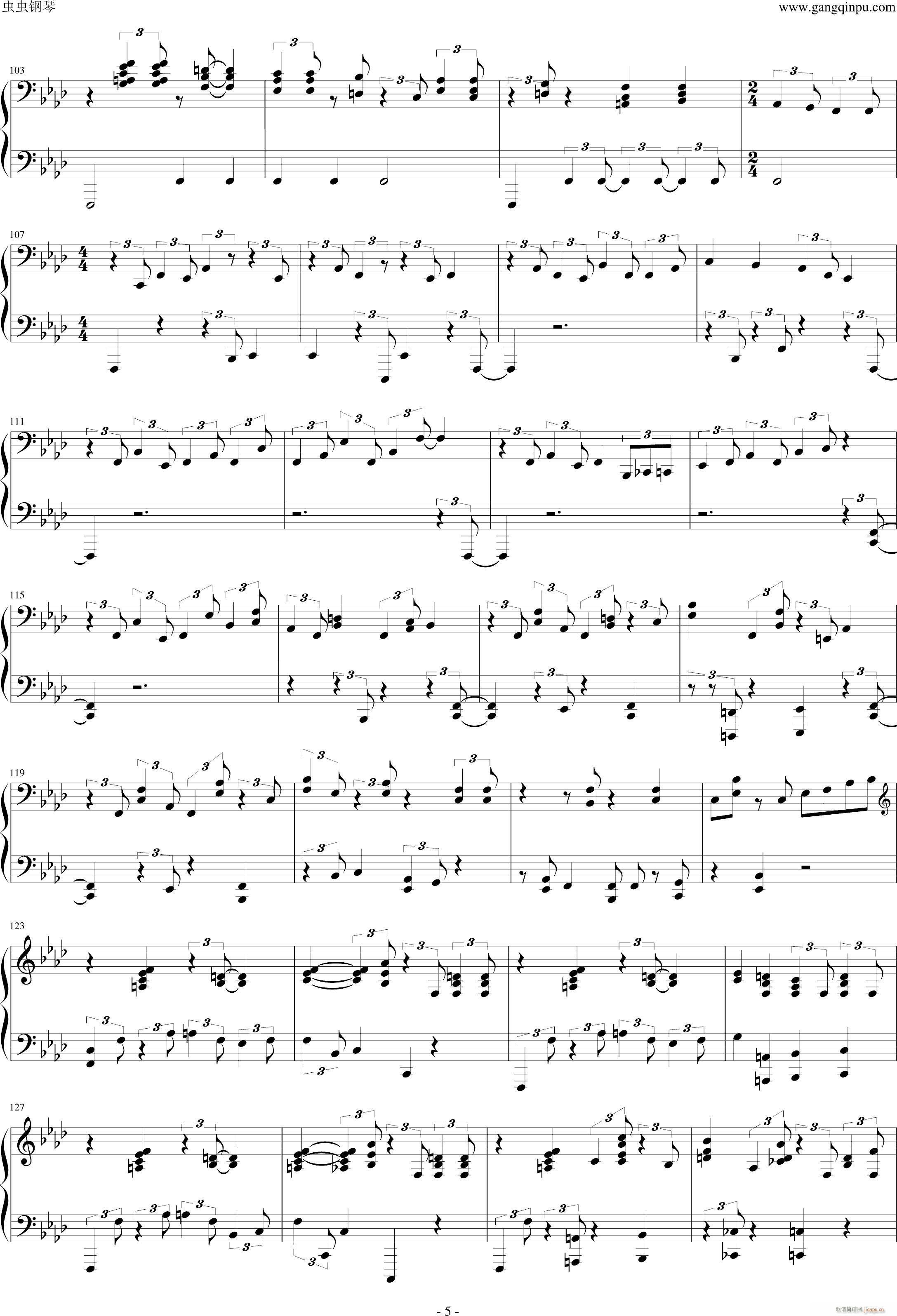 Memphis Stomp The firm 电影插曲(钢琴谱)5