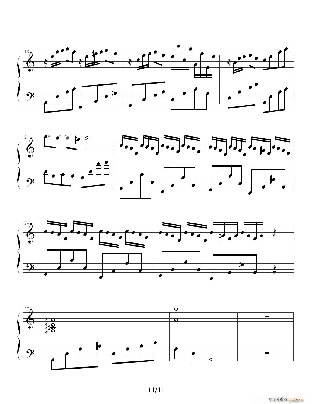 我的童年 C调(钢琴谱)11