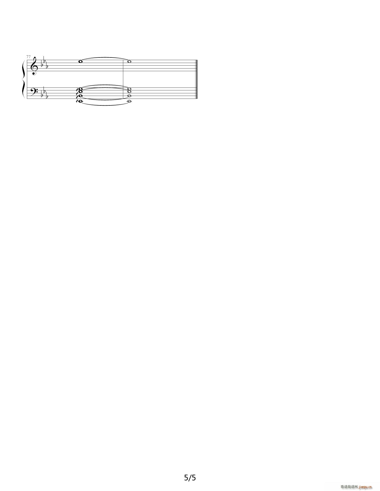 梁o茹 丁 知足 C调(钢琴谱)5