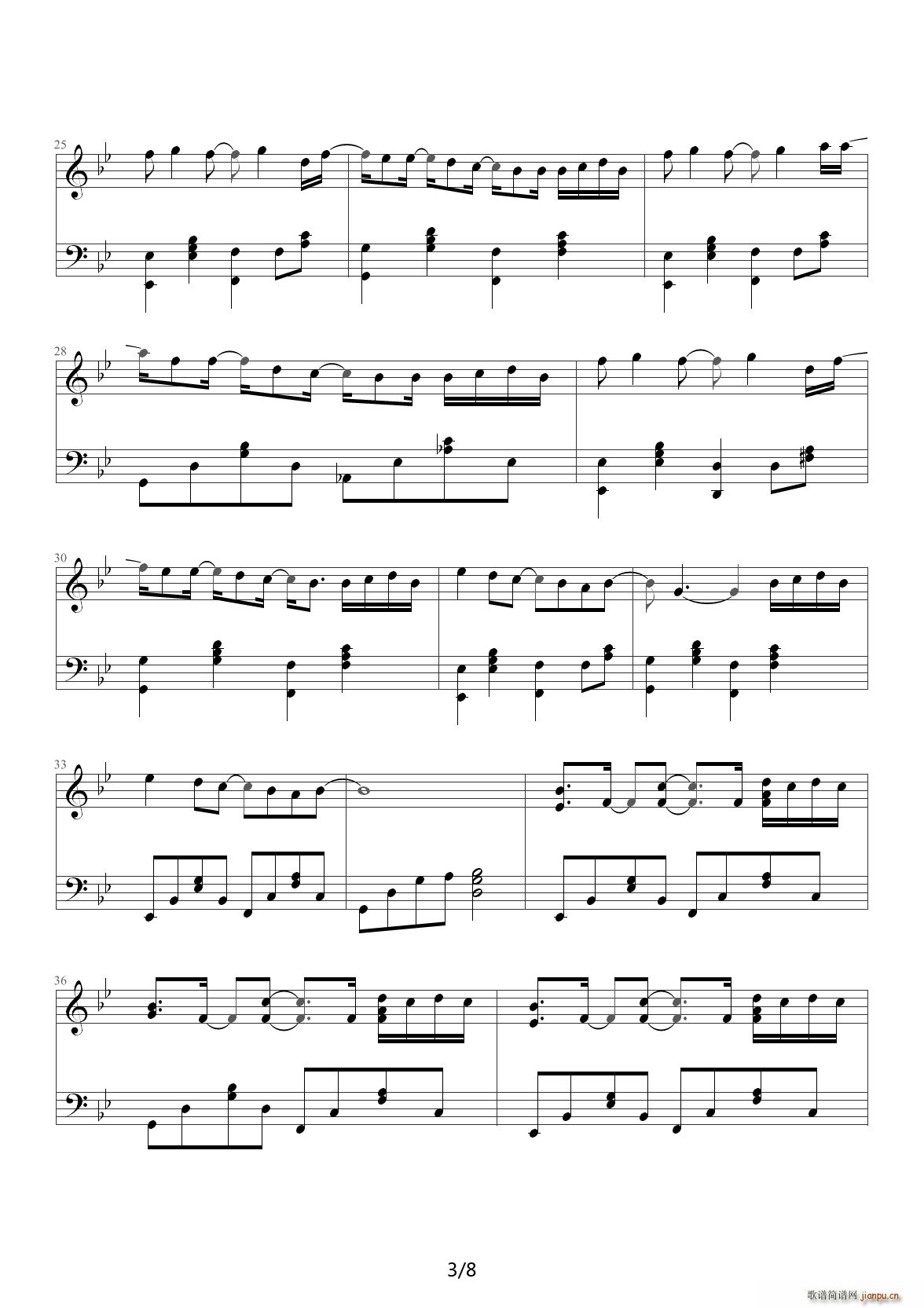 MONKEY MAJIK SAKURA 降B调(钢琴谱)3