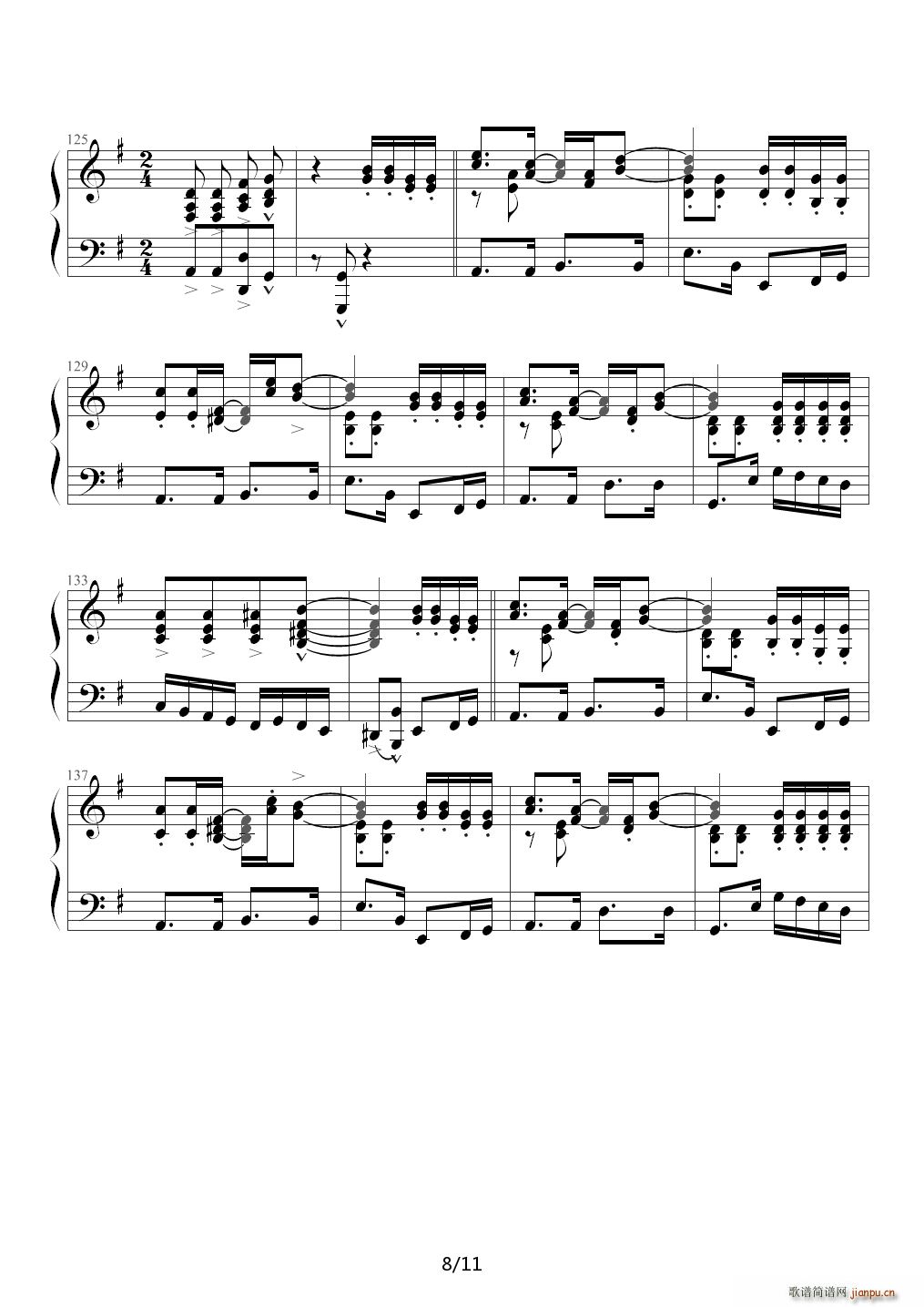 狂热的卡利普索 Crazy Calypso 爵士钢琴 G调(钢琴谱)8