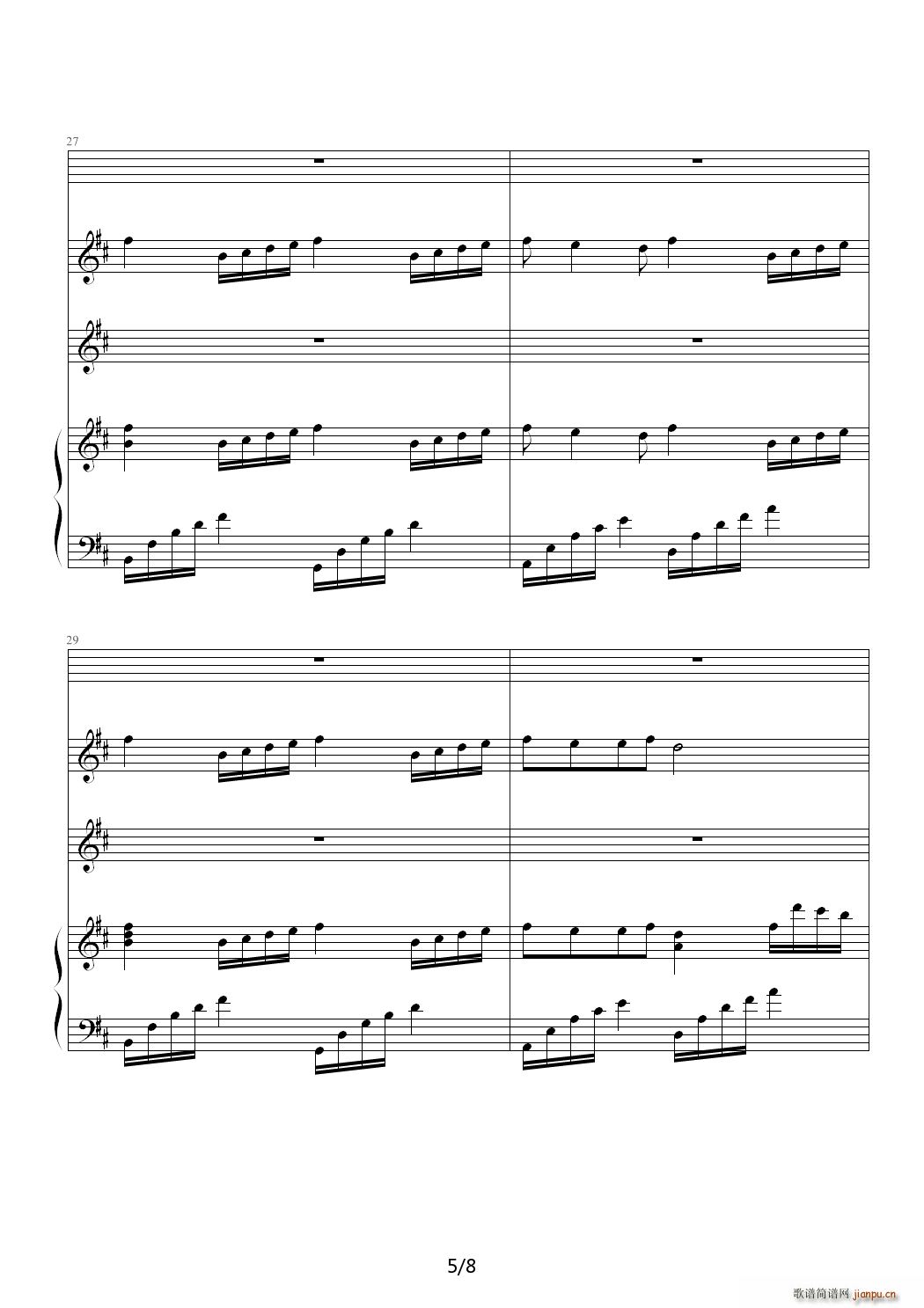 to Little Junior Sister Apprentice C调(钢琴谱)5