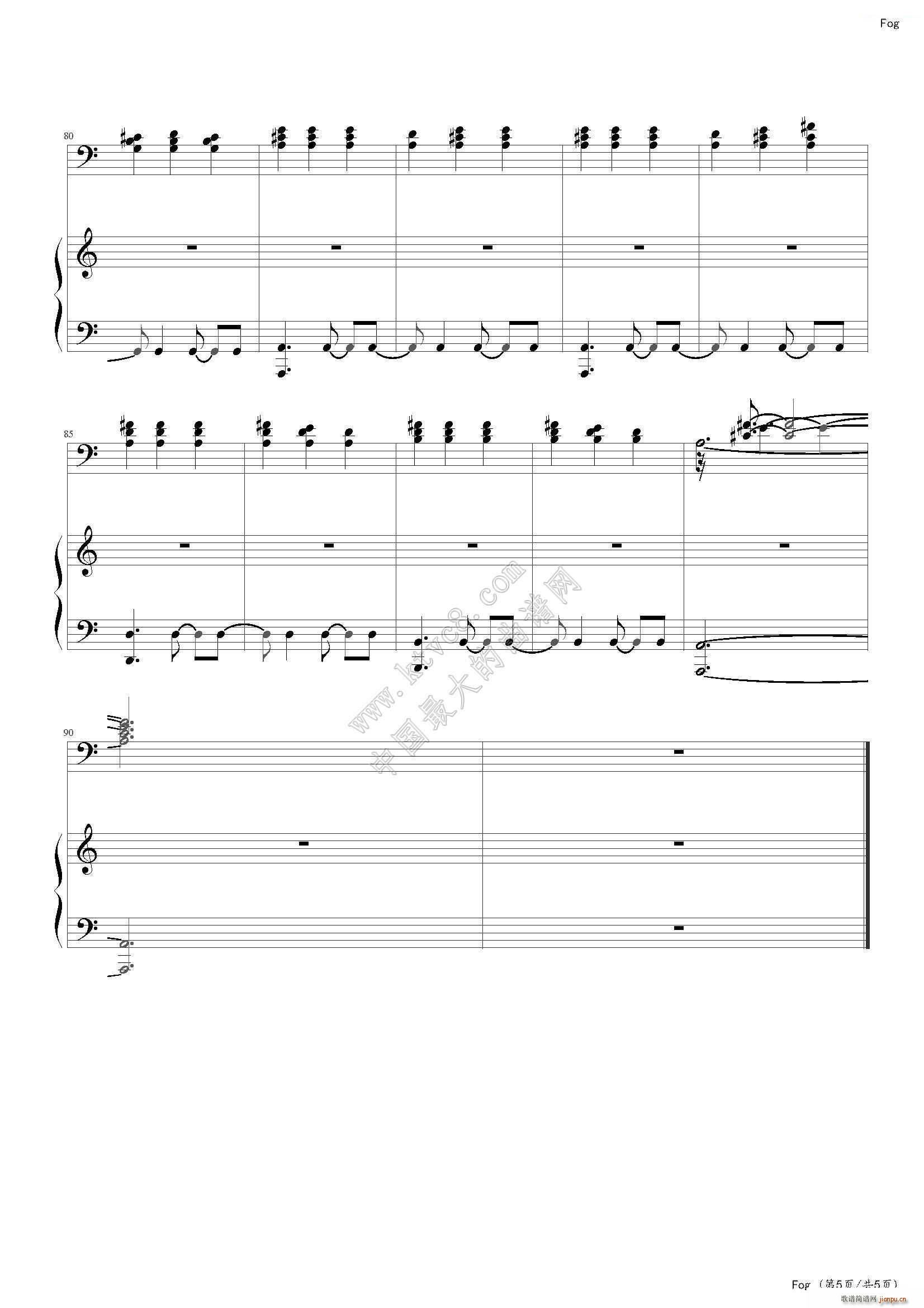 fog(钢琴谱)5