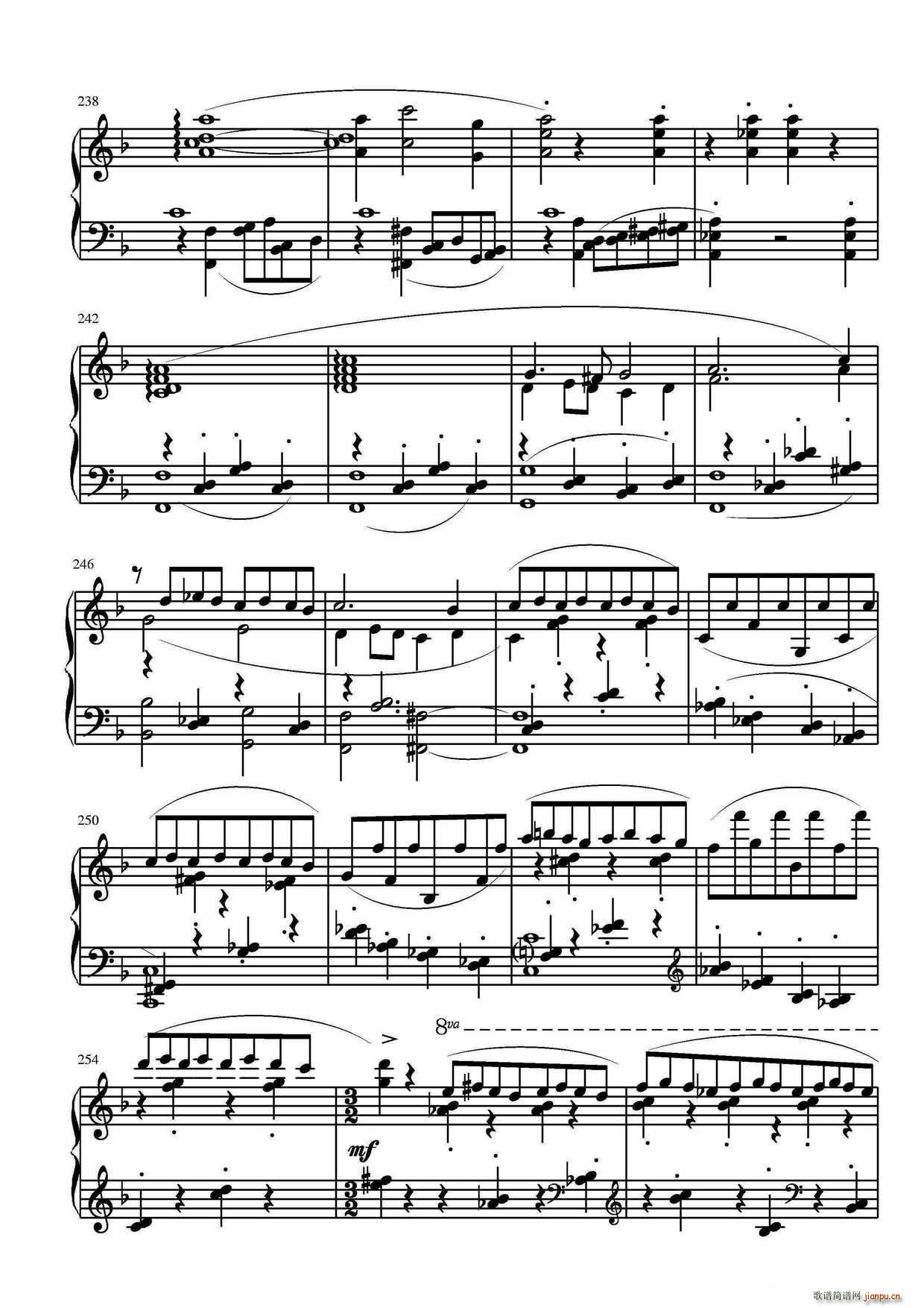 第三钢琴奏鸣曲 第四乐章(钢琴谱)14