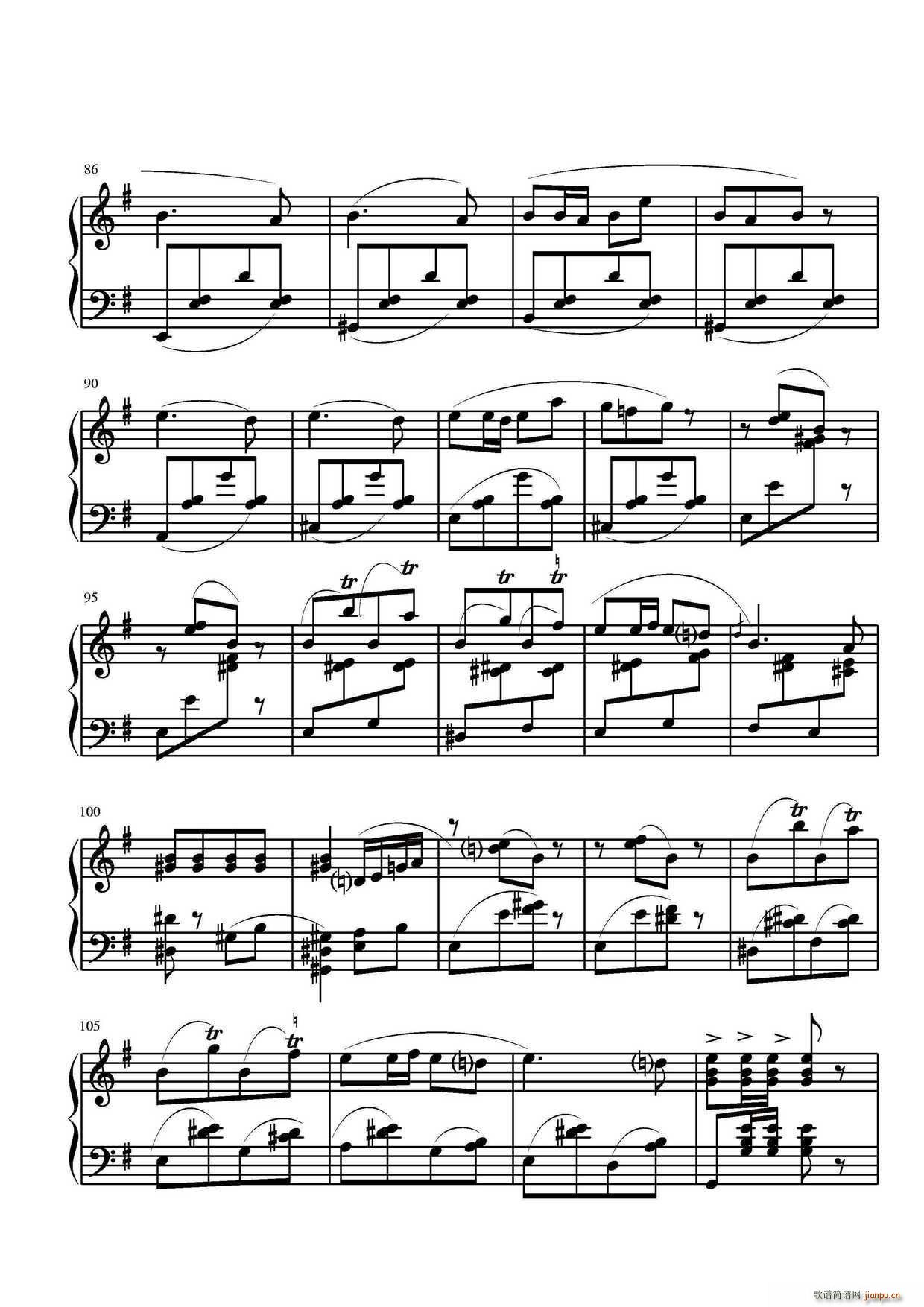 第三钢琴奏鸣曲 第二乐章(钢琴谱)5