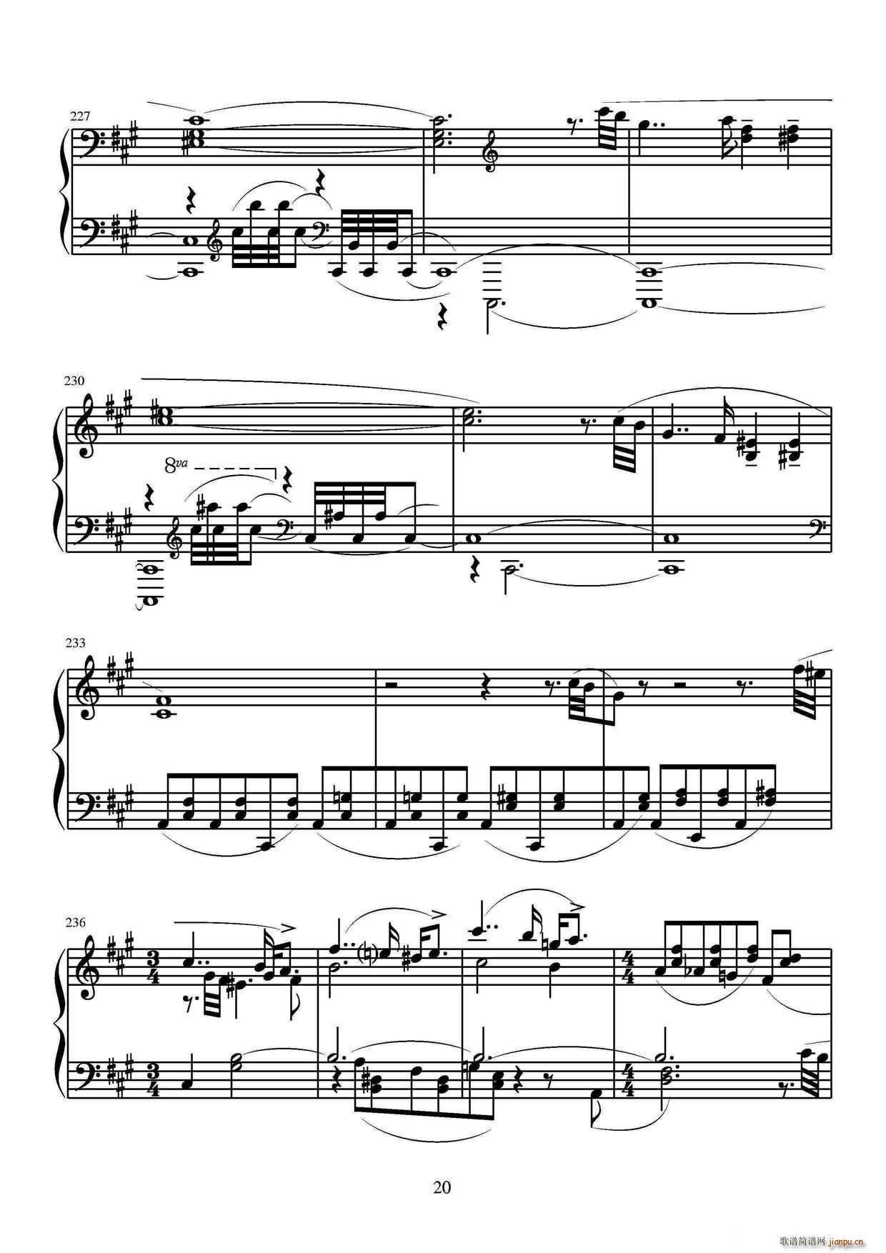 第六钢琴奏鸣曲 单乐章(钢琴谱)20