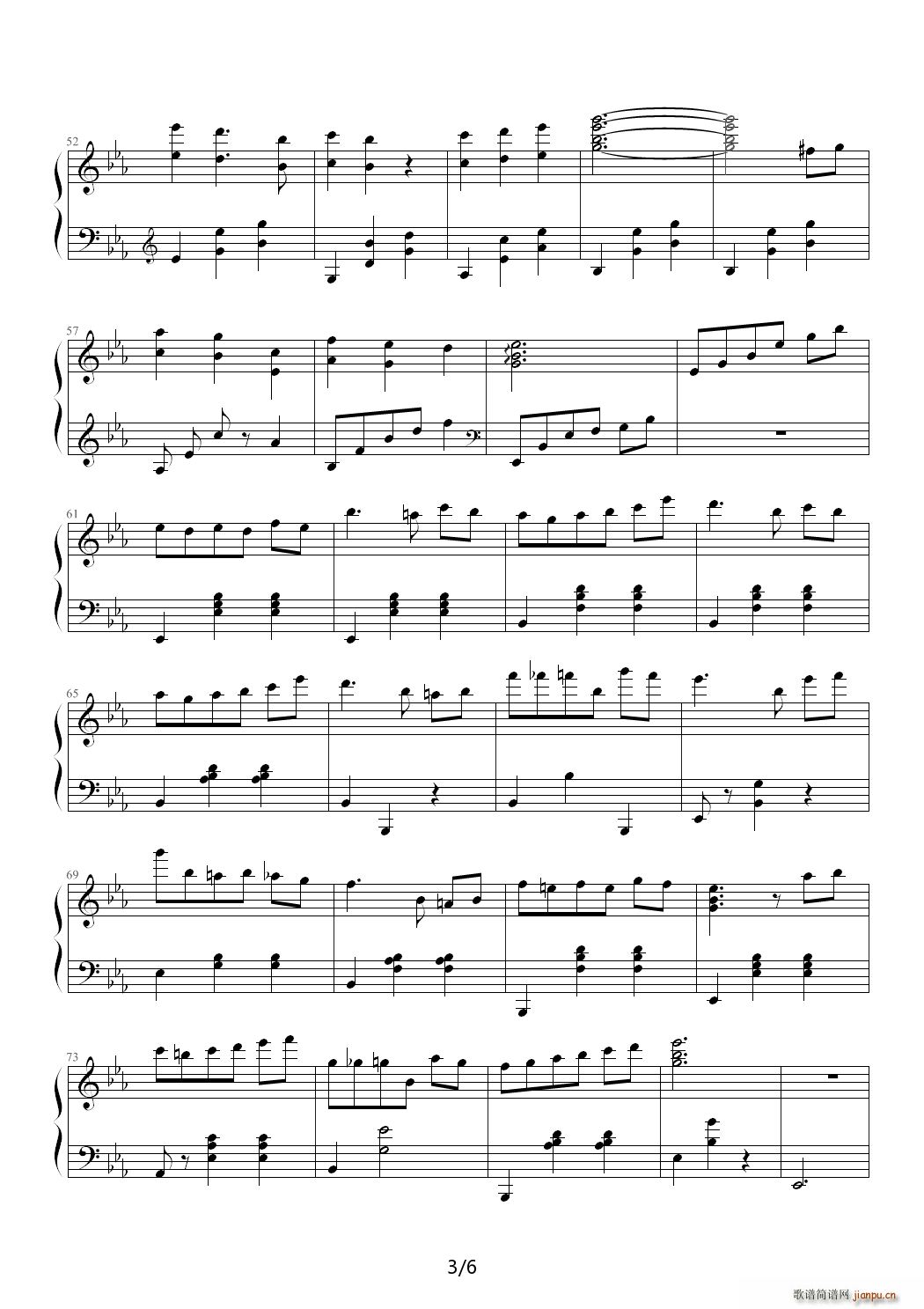 Birthday Waltz 降E调(钢琴谱)3