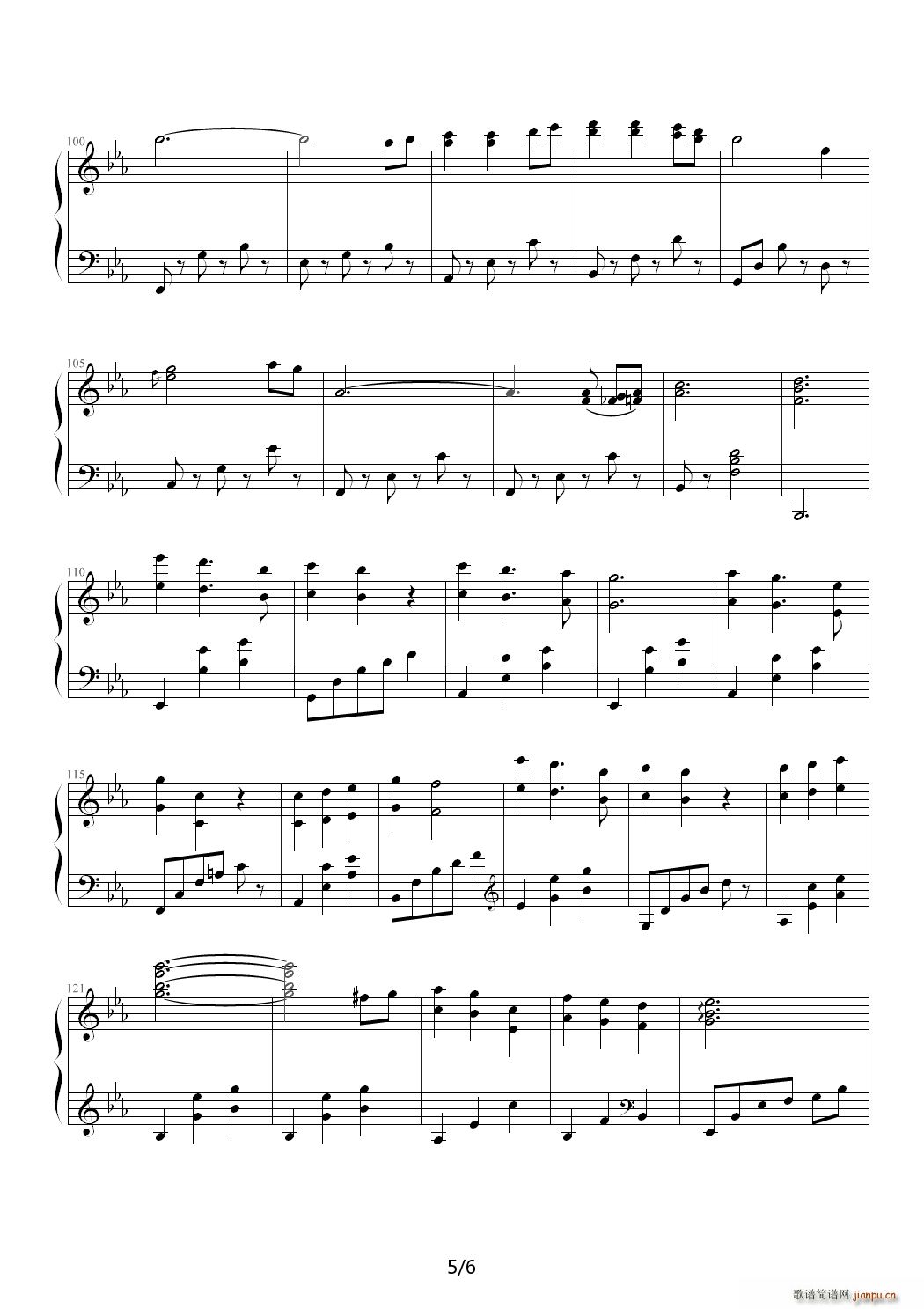 Birthday Waltz 降E调(钢琴谱)5