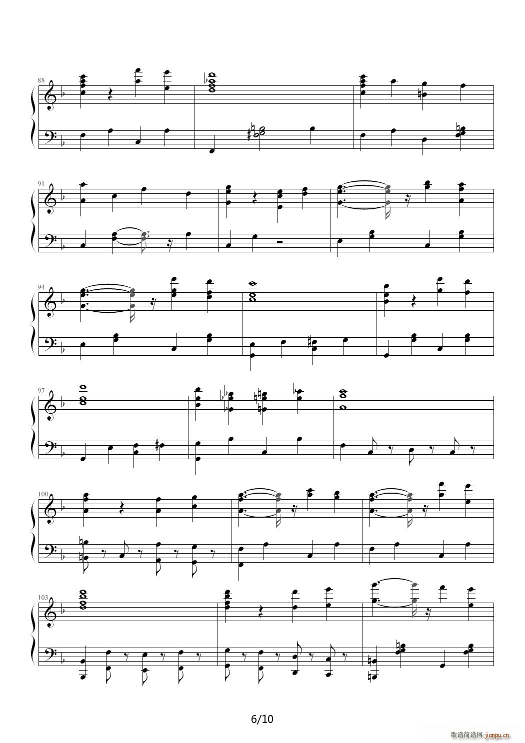 Pro Patria March C调(钢琴谱)6