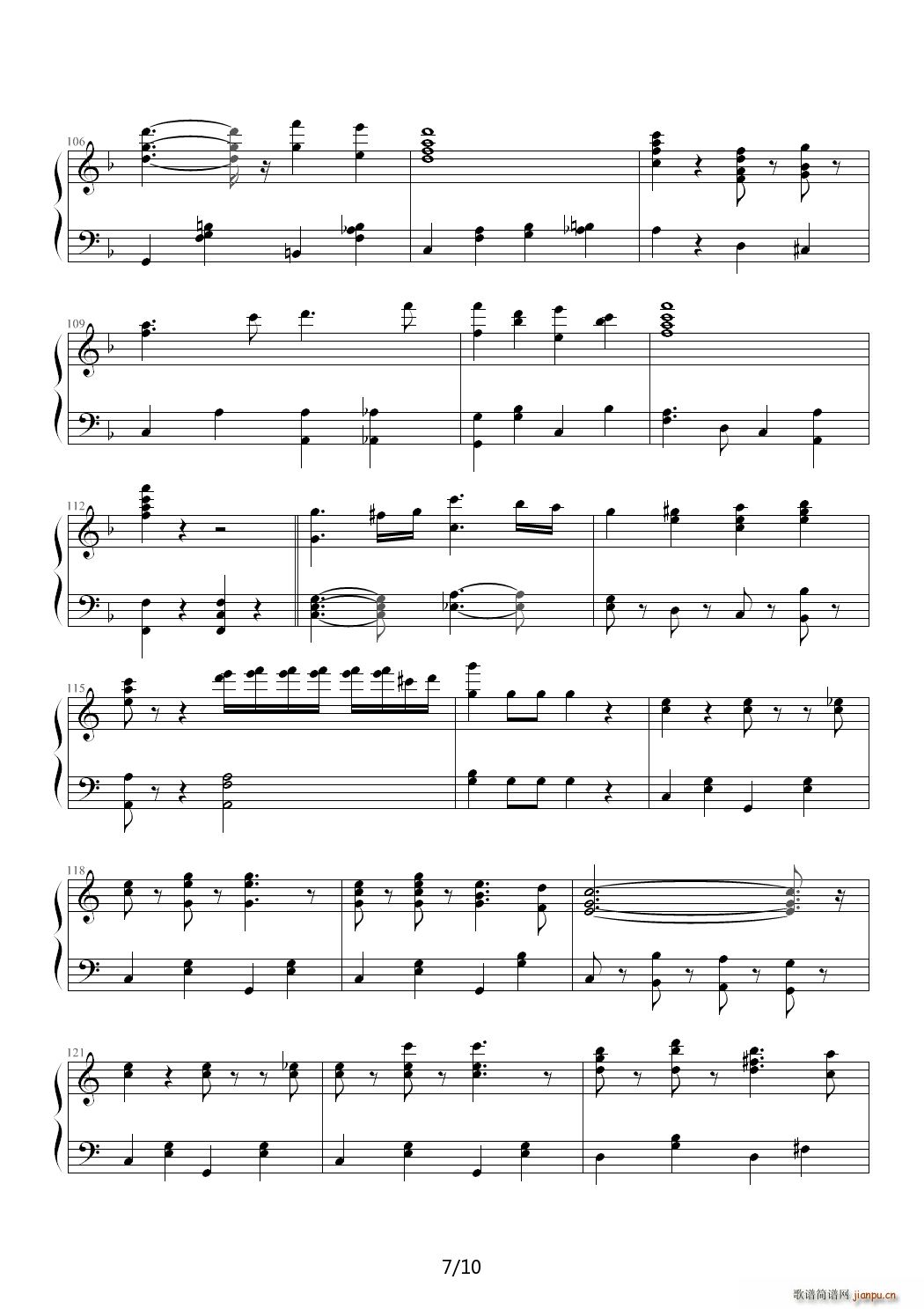 Pro Patria March C调(钢琴谱)7