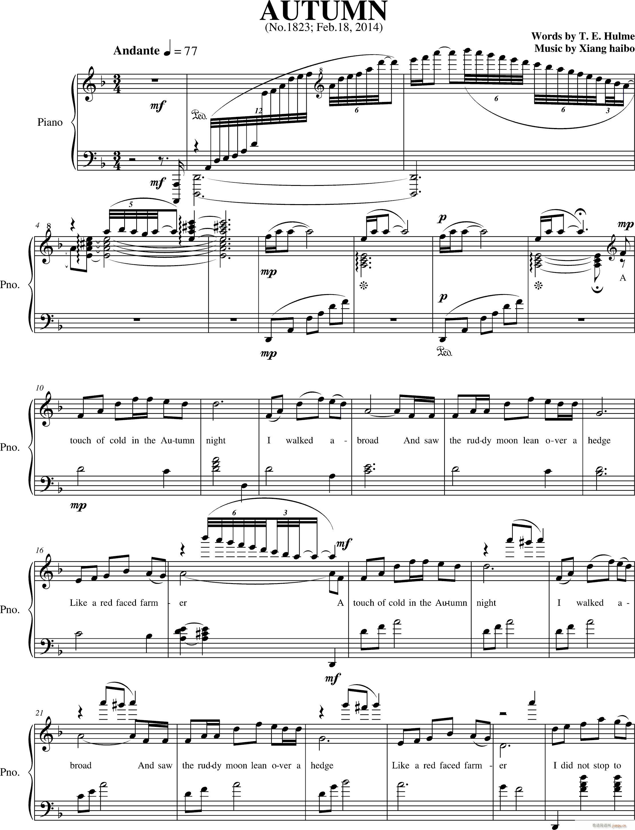 Autumn(钢琴谱)1