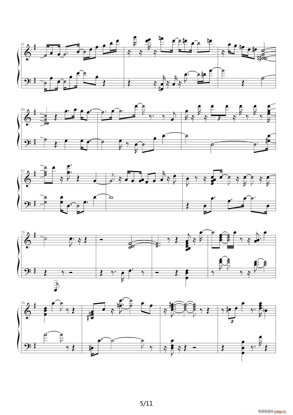 But Beautiful 但很美丽 爵士版 G调(钢琴谱)5