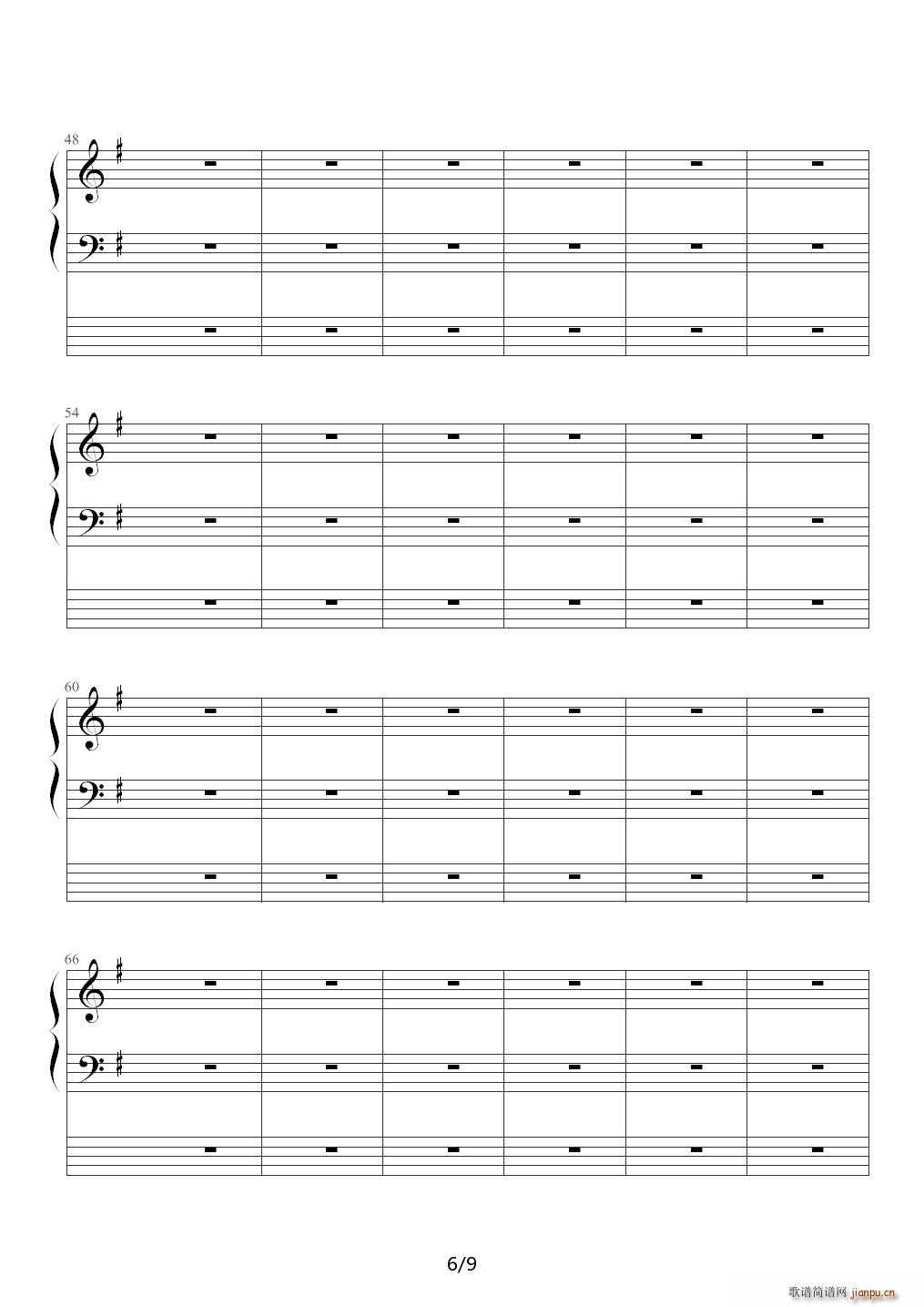 BAD APPLE BLACK G调(钢琴谱)6