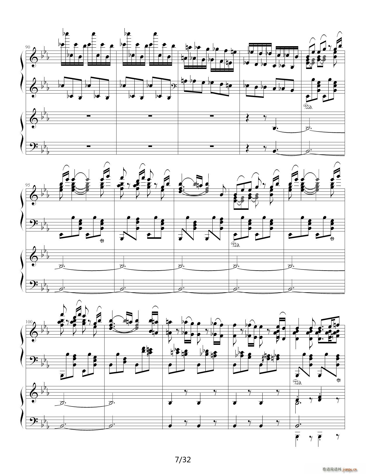 贝多芬第5钢琴协奏曲 皇帝(钢琴谱)7