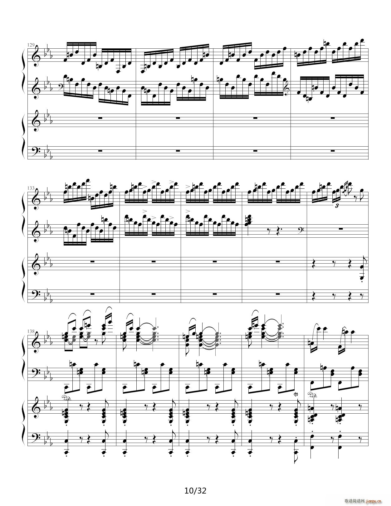 贝多芬第5钢琴协奏曲 皇帝(钢琴谱)10