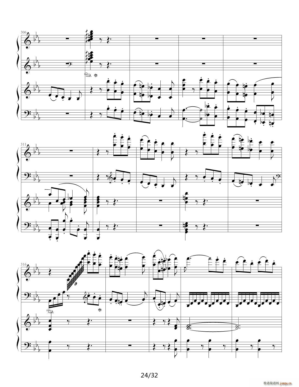 贝多芬第5钢琴协奏曲 皇帝(钢琴谱)24