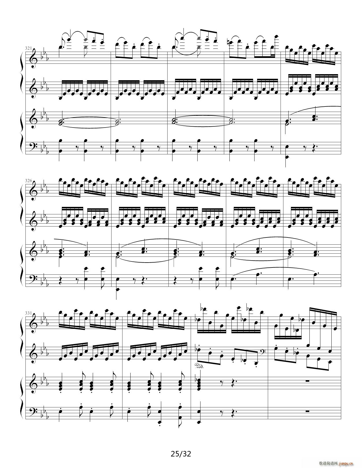 贝多芬第5钢琴协奏曲 皇帝(钢琴谱)25