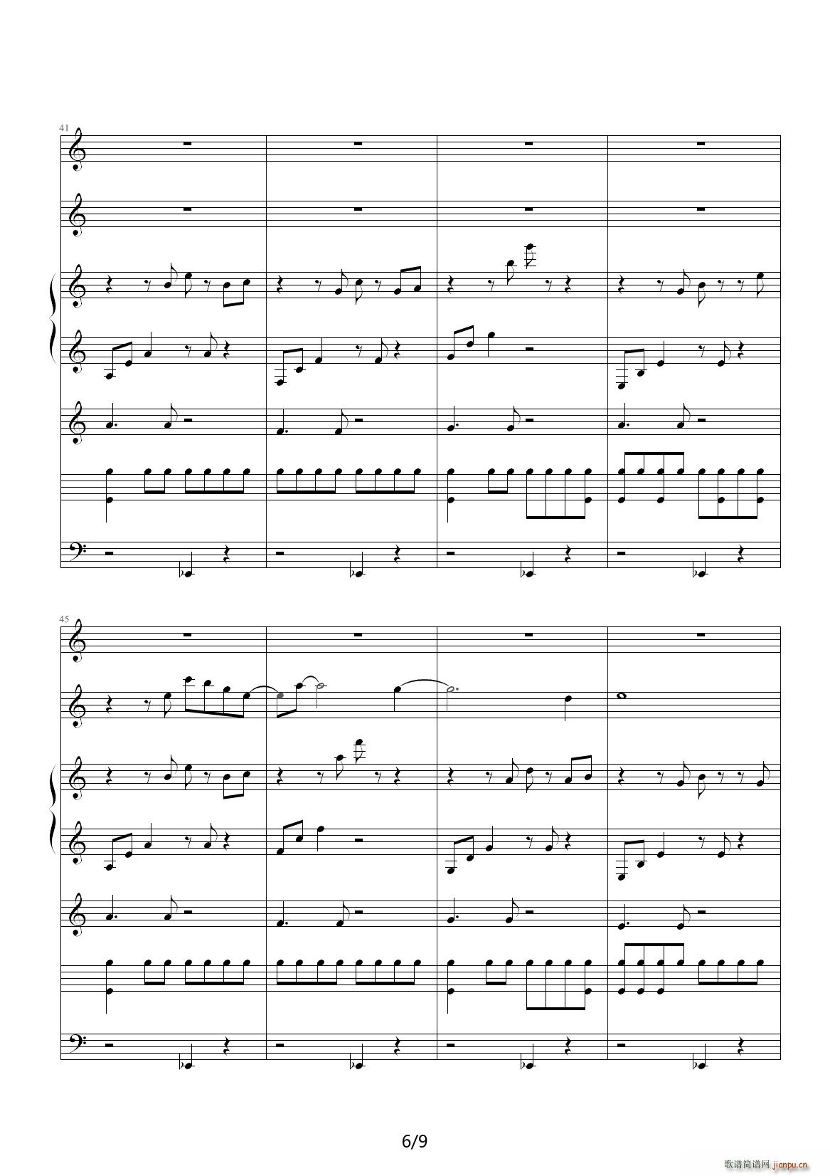 Farewell C调(钢琴谱)6