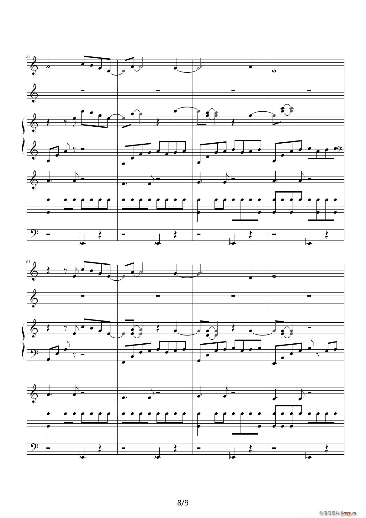 Farewell C调(钢琴谱)8