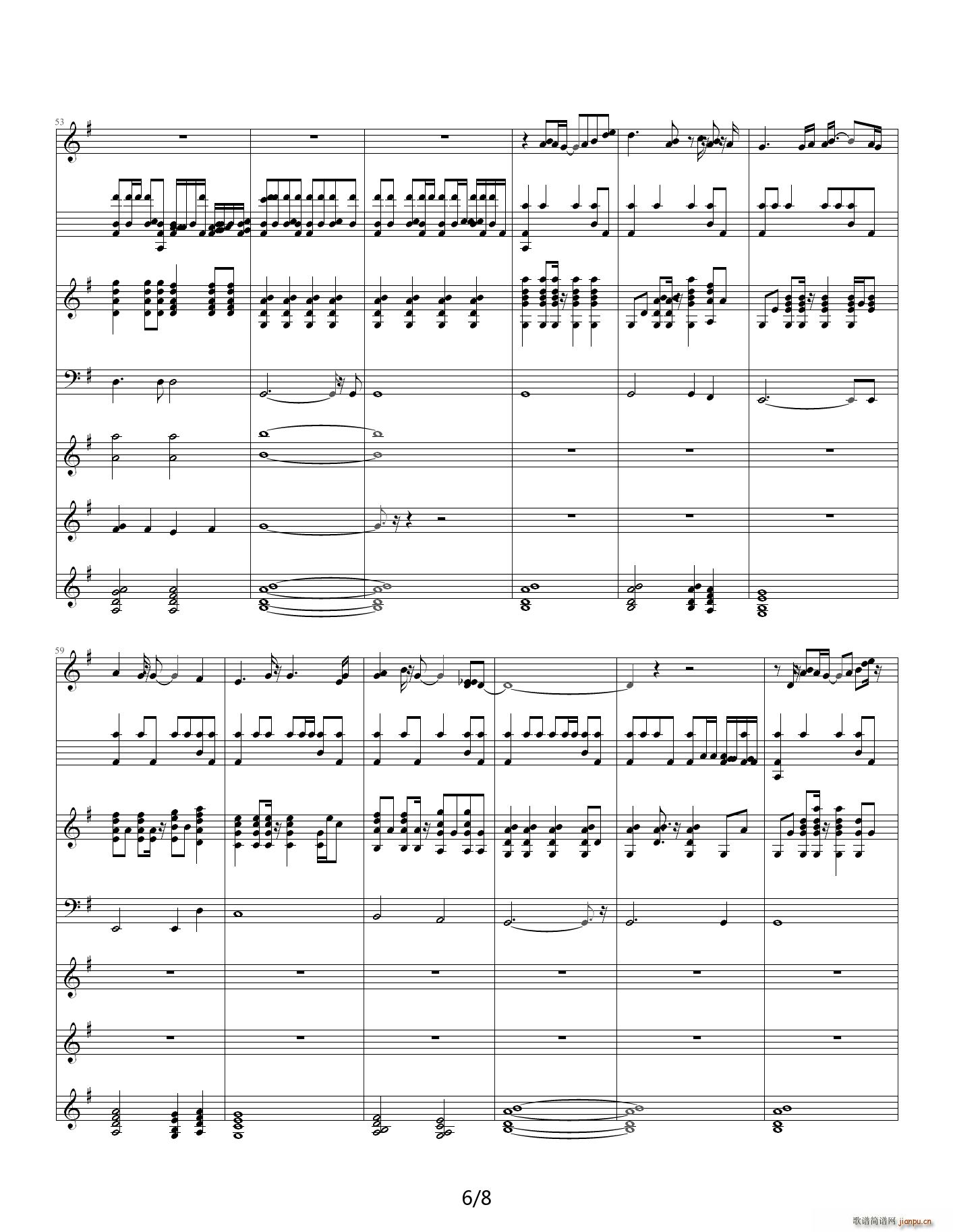 Questionning G调(钢琴谱)6