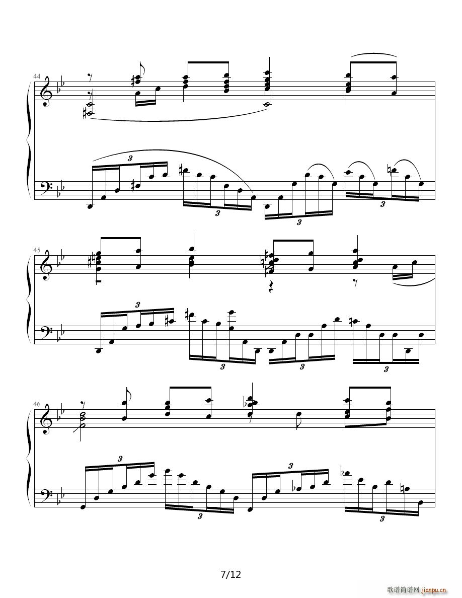 极高难度之古典钢琴曲(钢琴谱)7