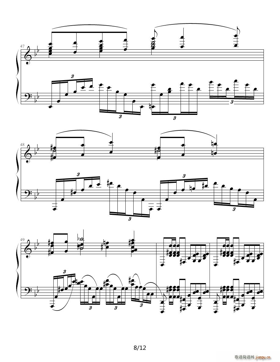 极高难度之古典钢琴曲(钢琴谱)8