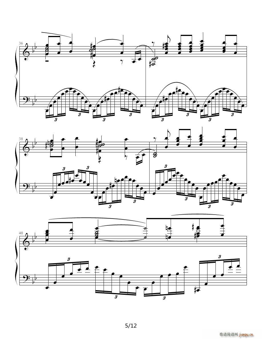极高难度之古典钢琴曲(钢琴谱)5