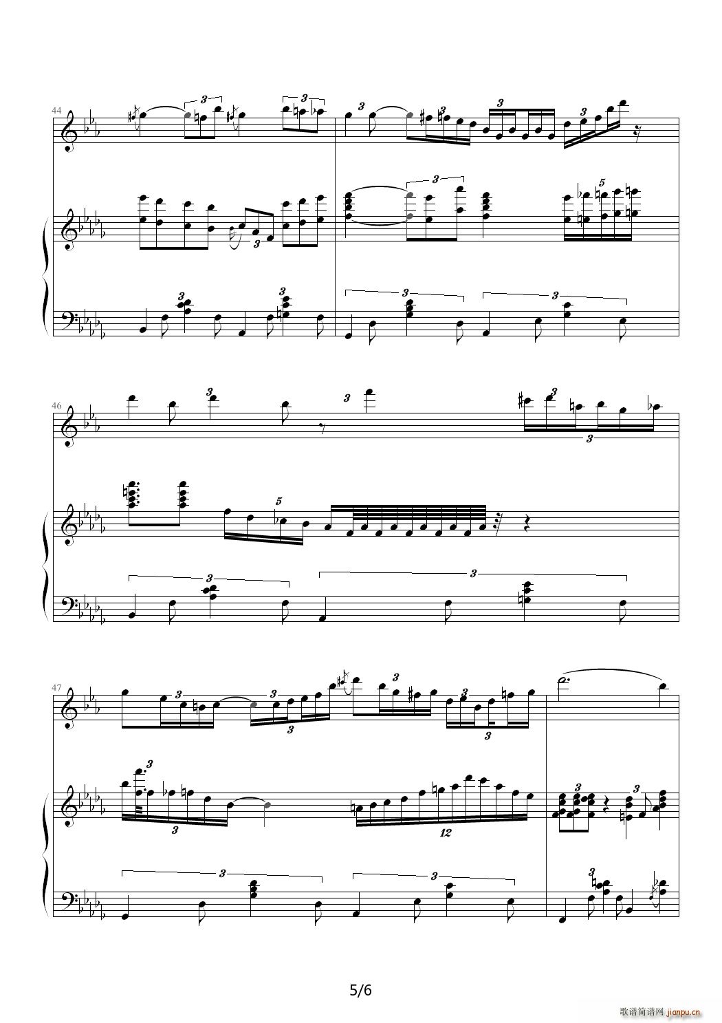 FOR M R SONG C调(钢琴谱)5