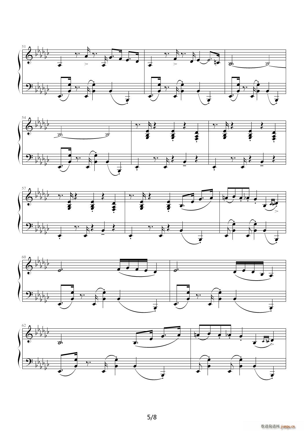 舒服的爵士钢琴曲Take Five(钢琴谱)5