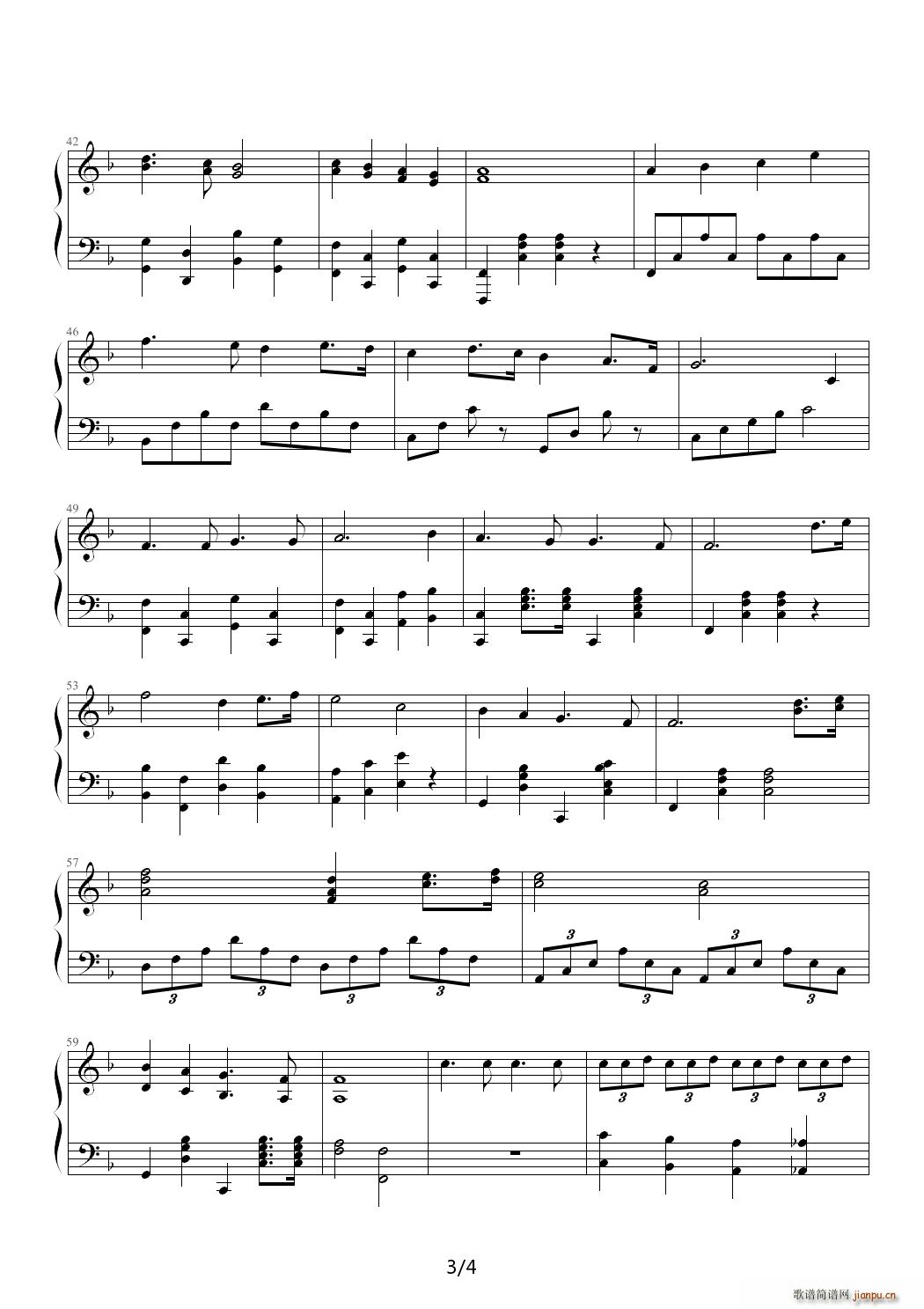 Victory March F调(钢琴谱)3