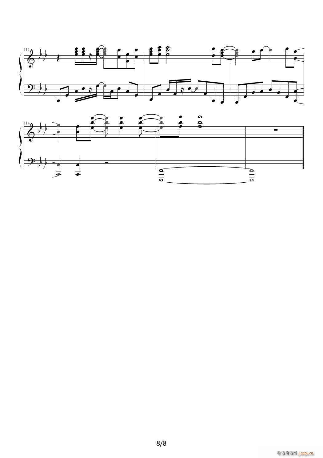 LION G调(钢琴谱)8