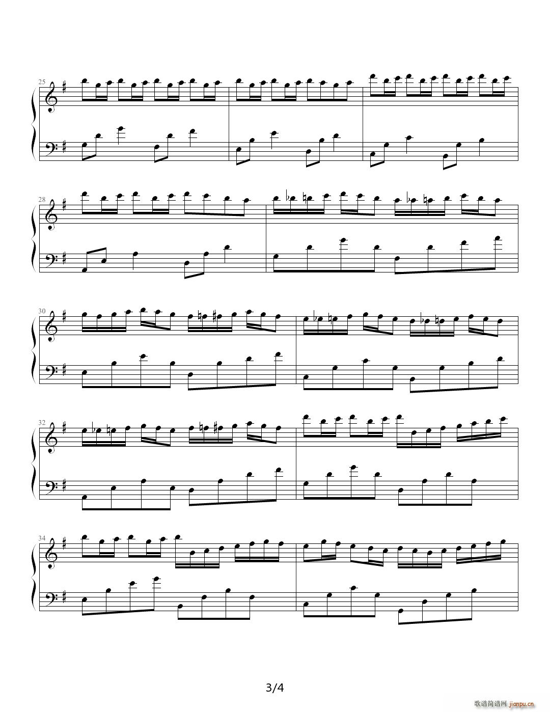 彩色泡泡―给忧伤的礼物 G调(钢琴谱)3