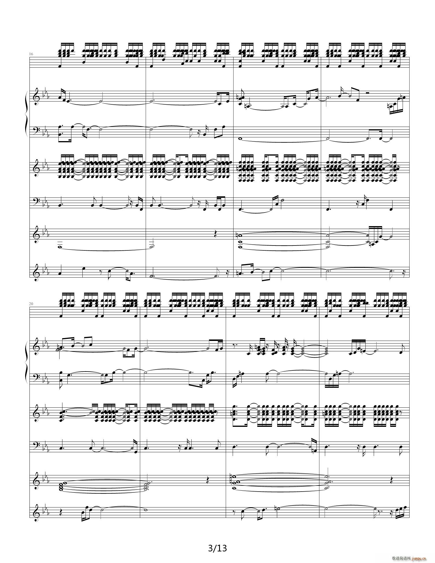 Rain that After 降E调(钢琴谱)3