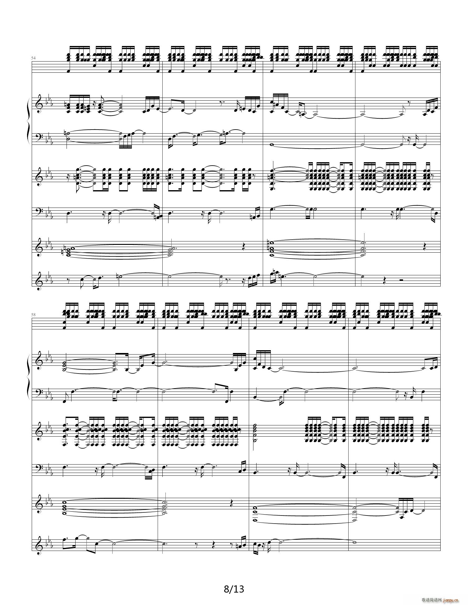 Rain that After 降E调(钢琴谱)8