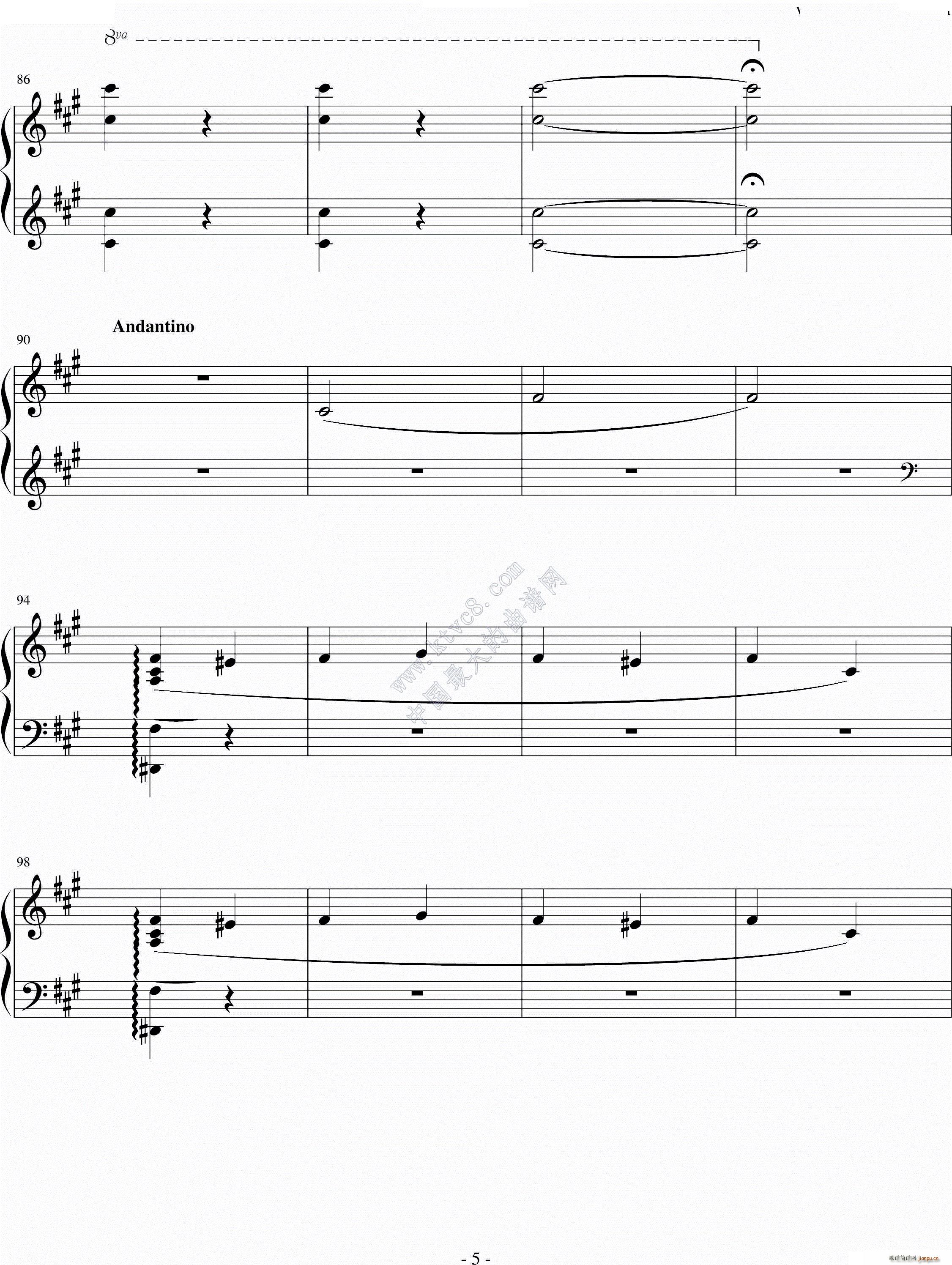 恰尔达什舞曲Csardas(钢琴谱)5