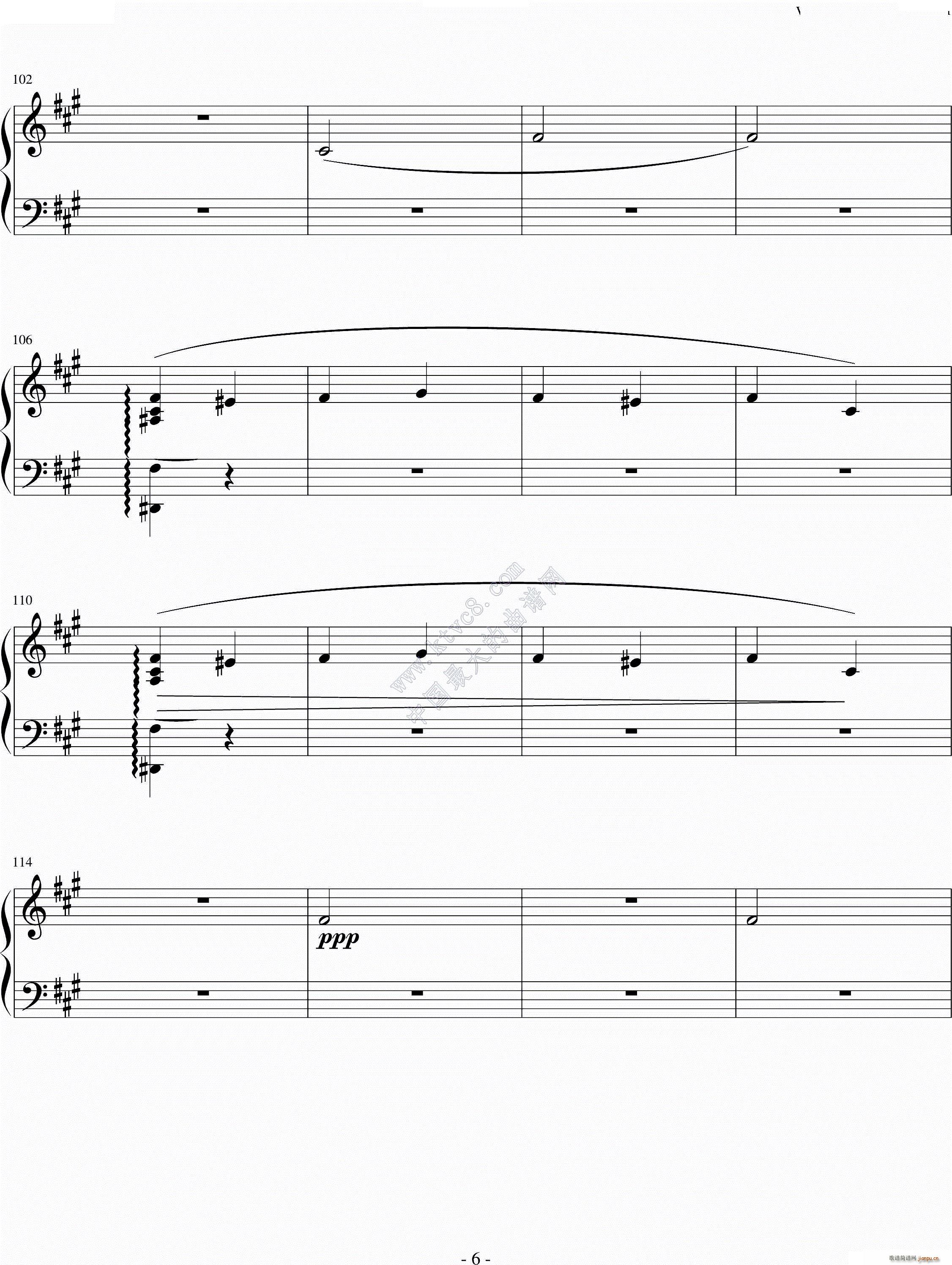 恰尔达什舞曲Csardas(钢琴谱)6