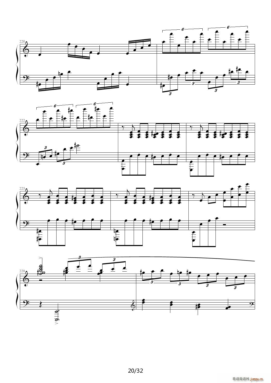 日本配反千住明的作品 日曜觥干爸器 兄黝 琴V(钢琴谱)20