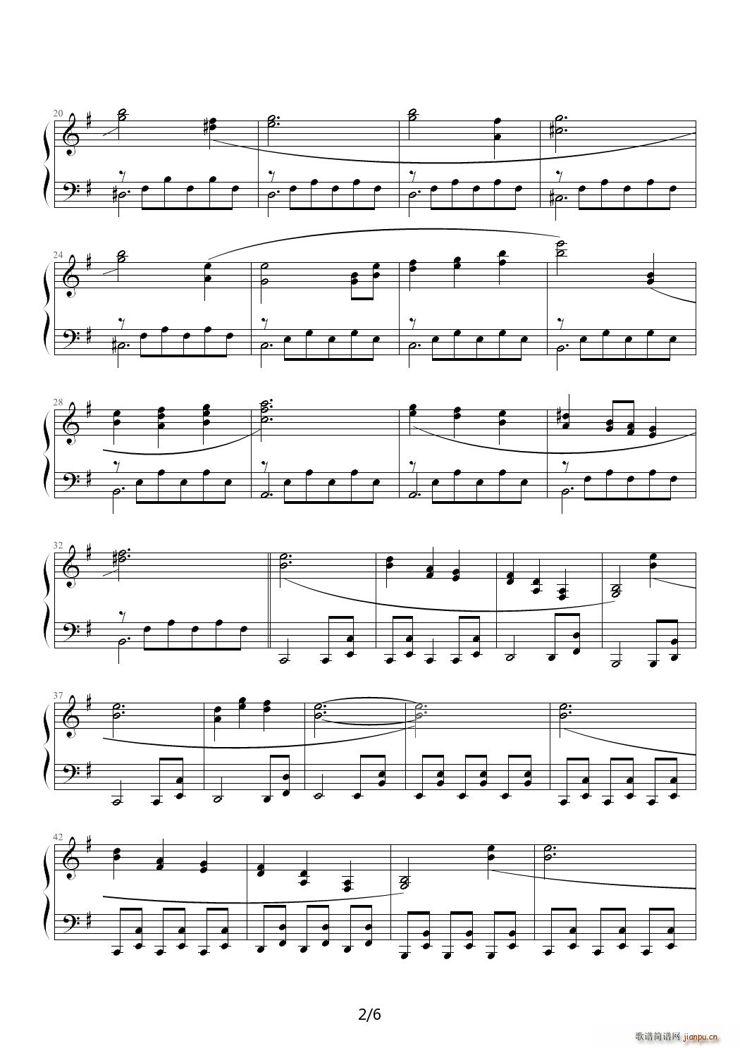 东方地殿 v眼のジェラシ` G调(钢琴谱)3