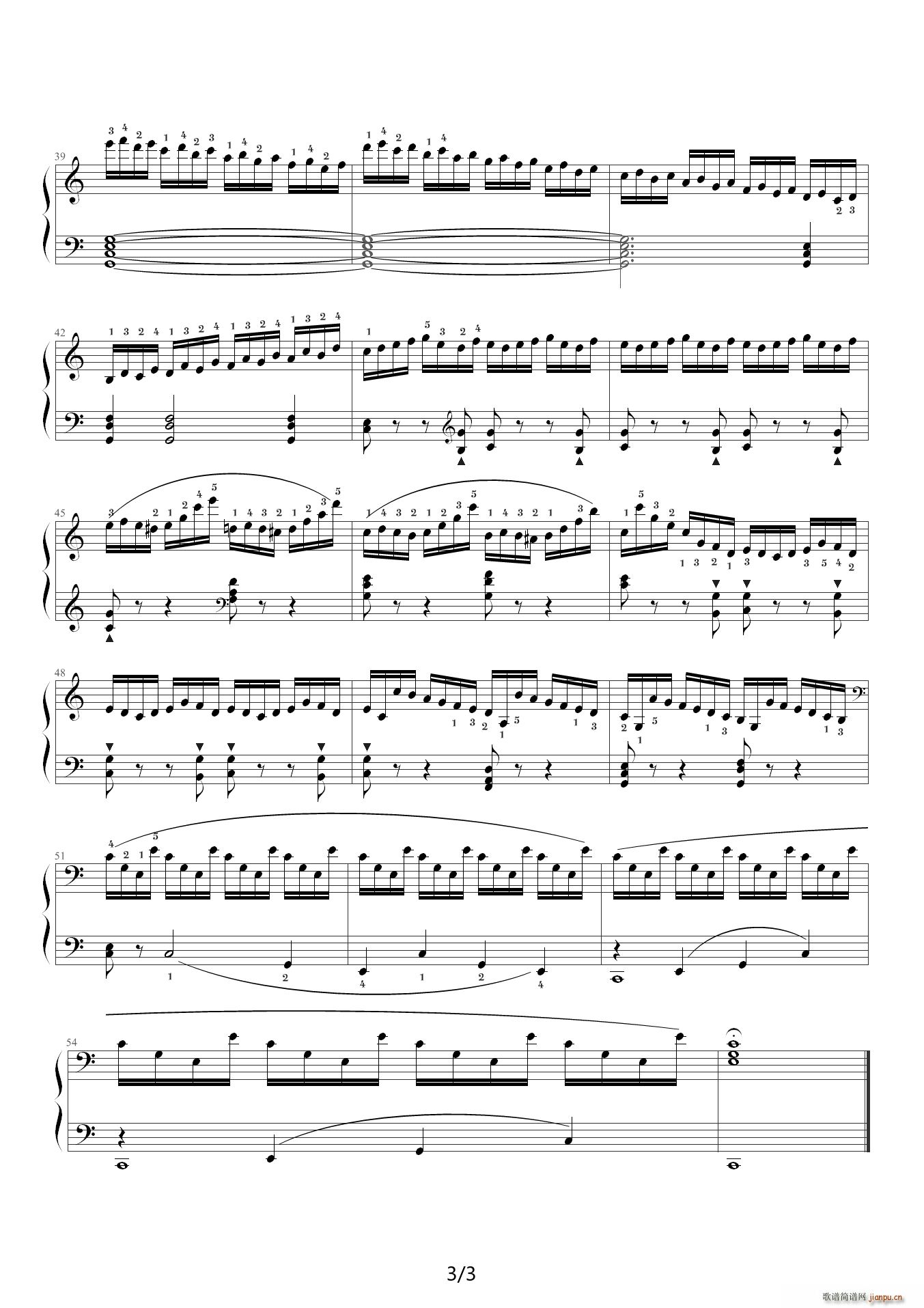 车尔尼299 No 08 C调(钢琴谱)3