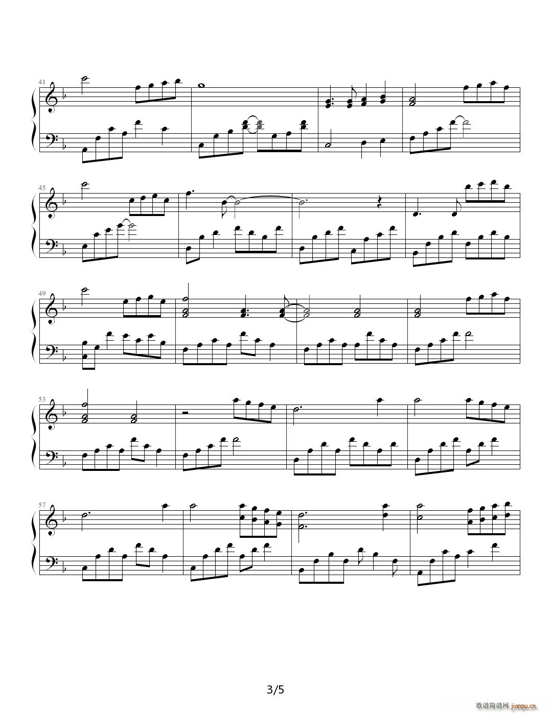 一首非常好听的经常用作背景音乐的曲子(钢琴谱)3