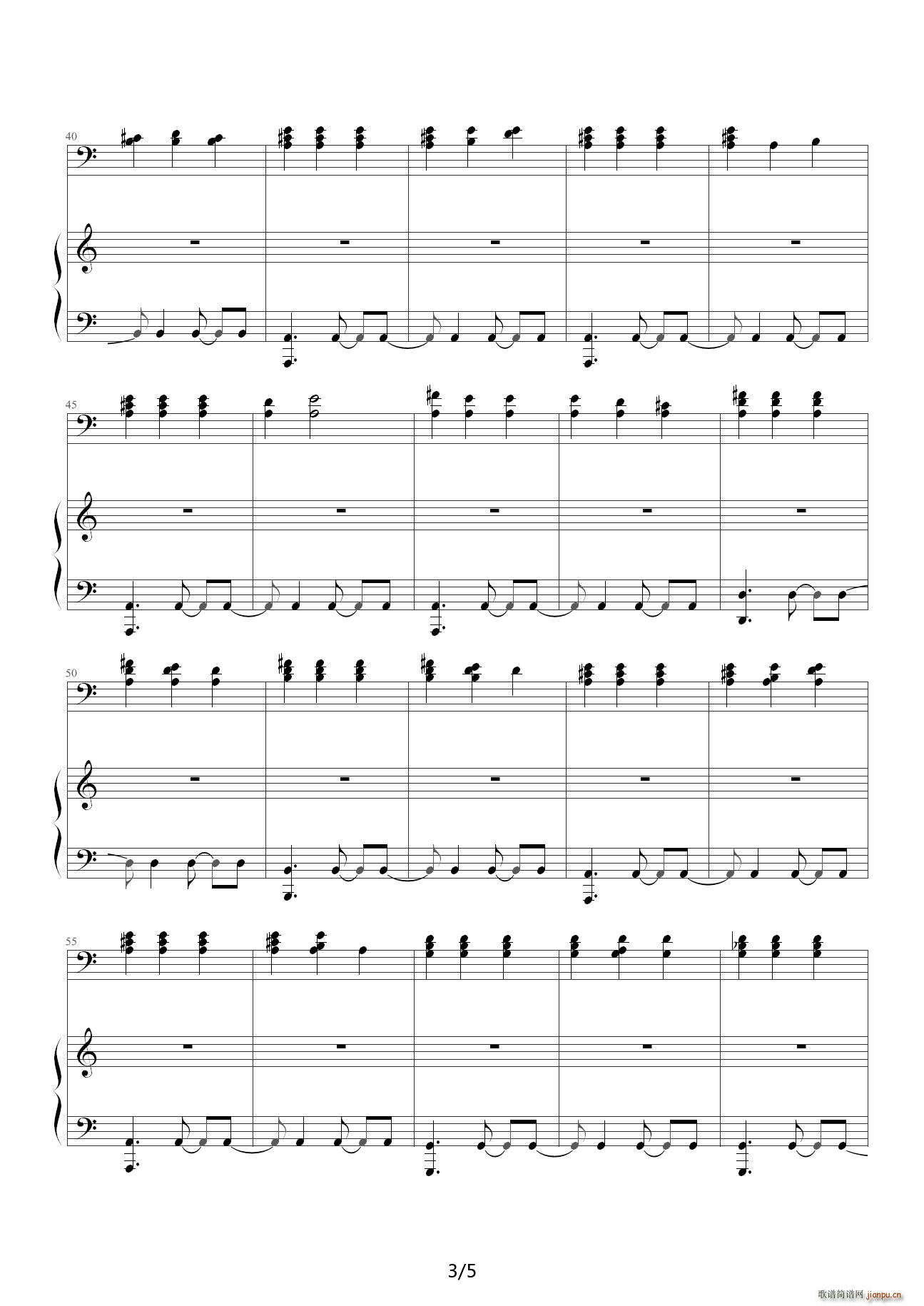 Fog C调(钢琴谱)3