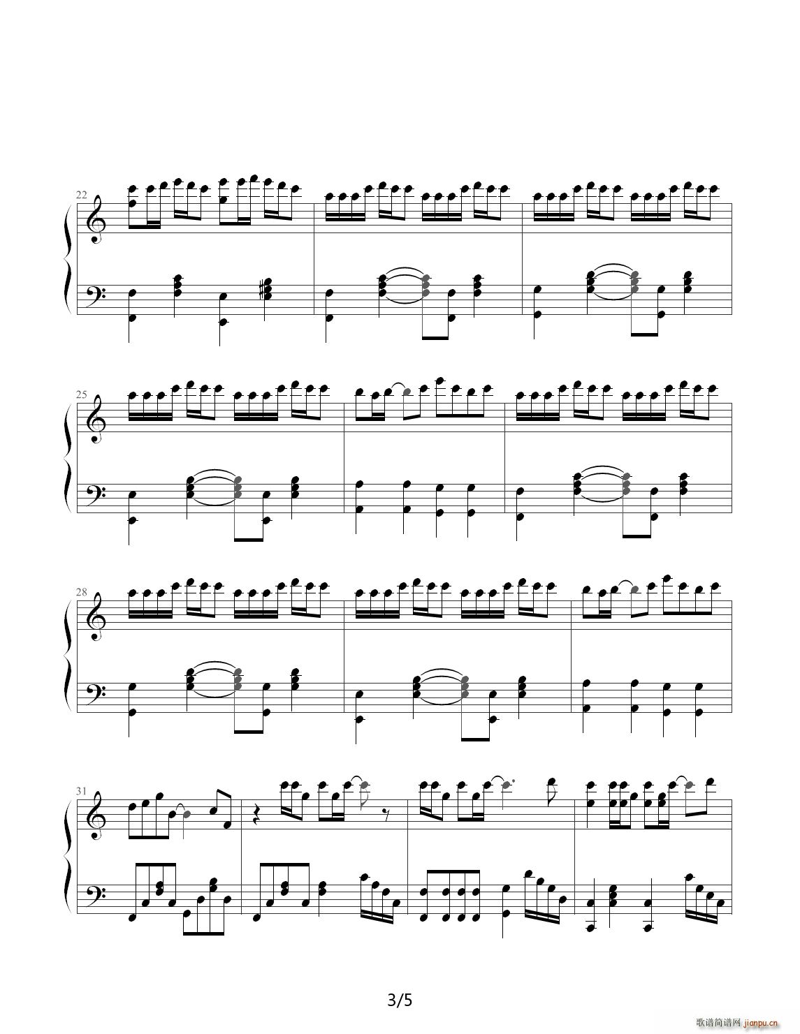 come back to me C调(钢琴谱)3