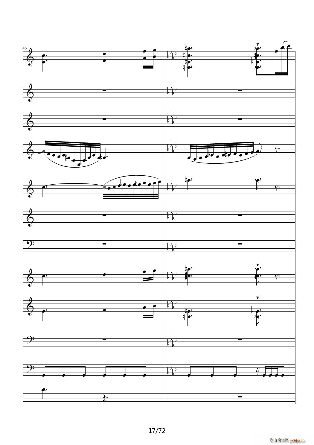 爱诠释的夜 前篇 C调(钢琴谱)17