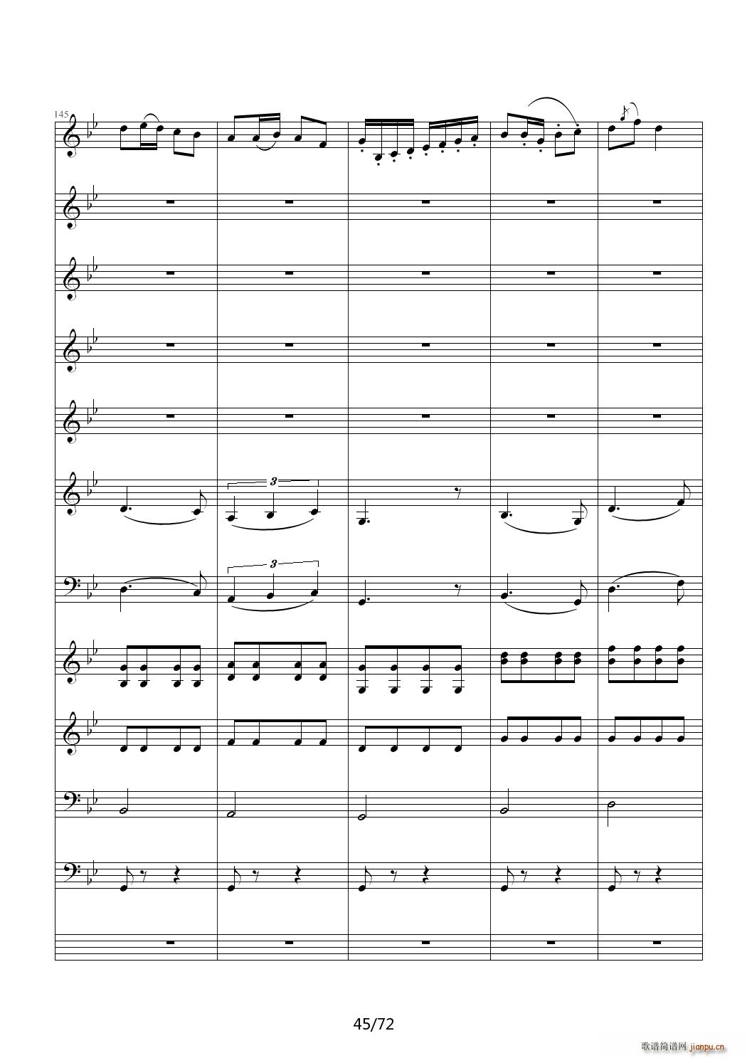 爱诠释的夜 前篇 C调(钢琴谱)45